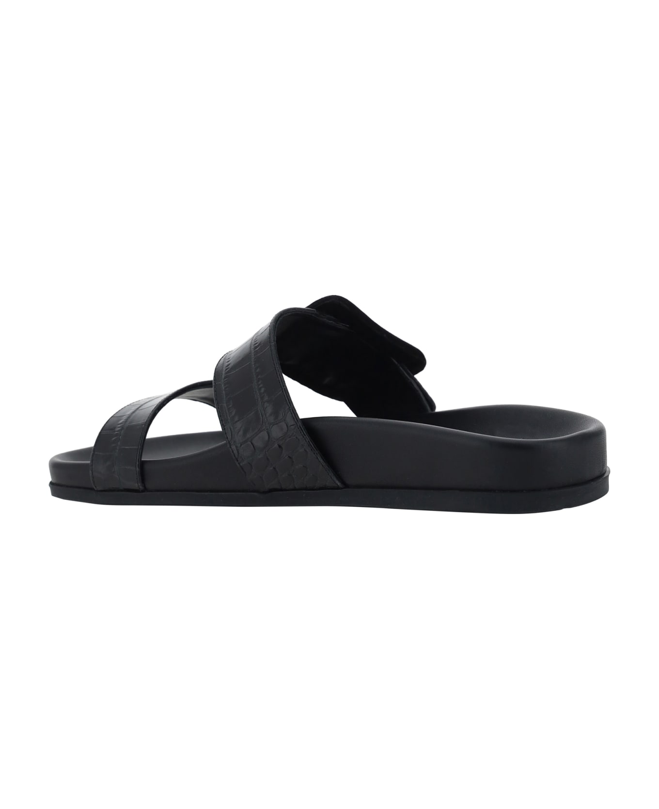 【MANOLO BLAHNIK】Mayfu Sandals BLACK Manolo Blahnik Mayfu Sandals | italist