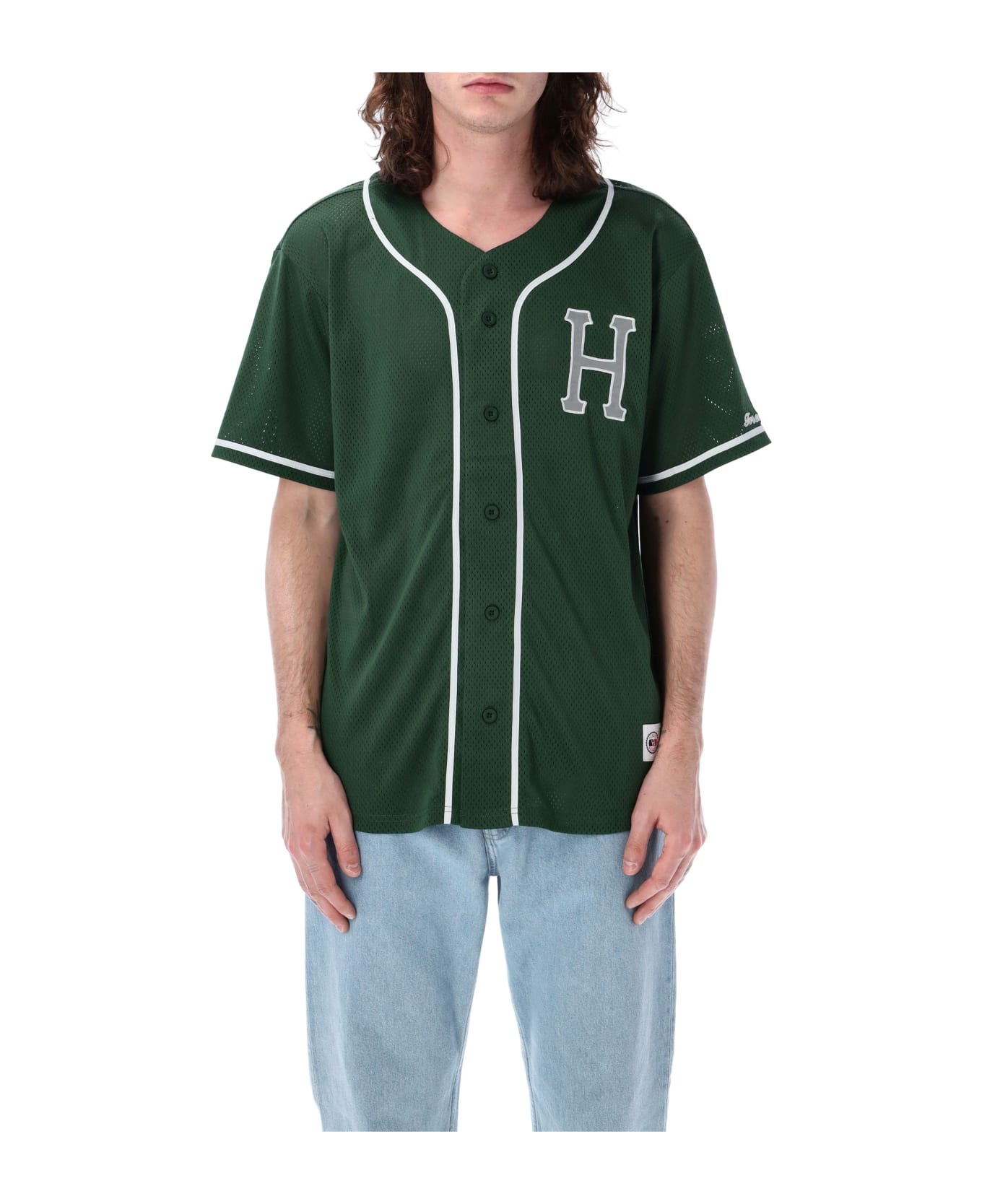 HUF Baseball Mesh Shirt - PINE シャツ