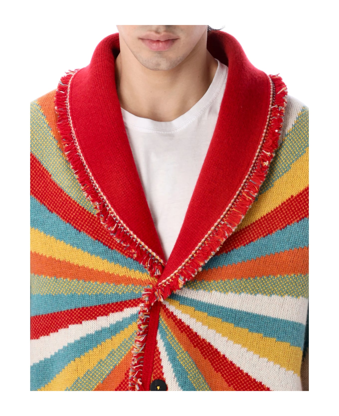 Alanui Psychedelic Lips Icon Cardigan - MULTICOLOR
