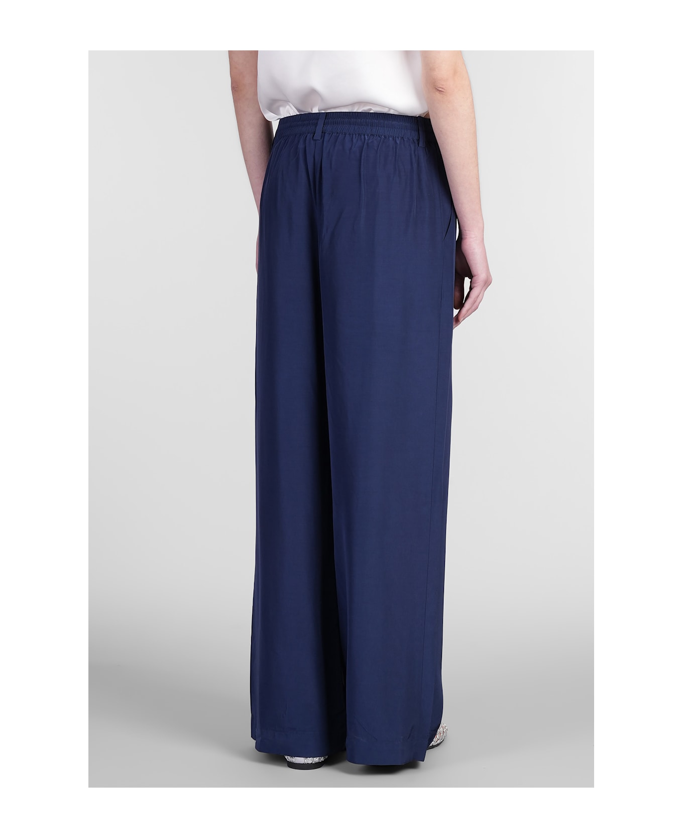 Simkhai Sydnie Pants In Blue Acetate - blue