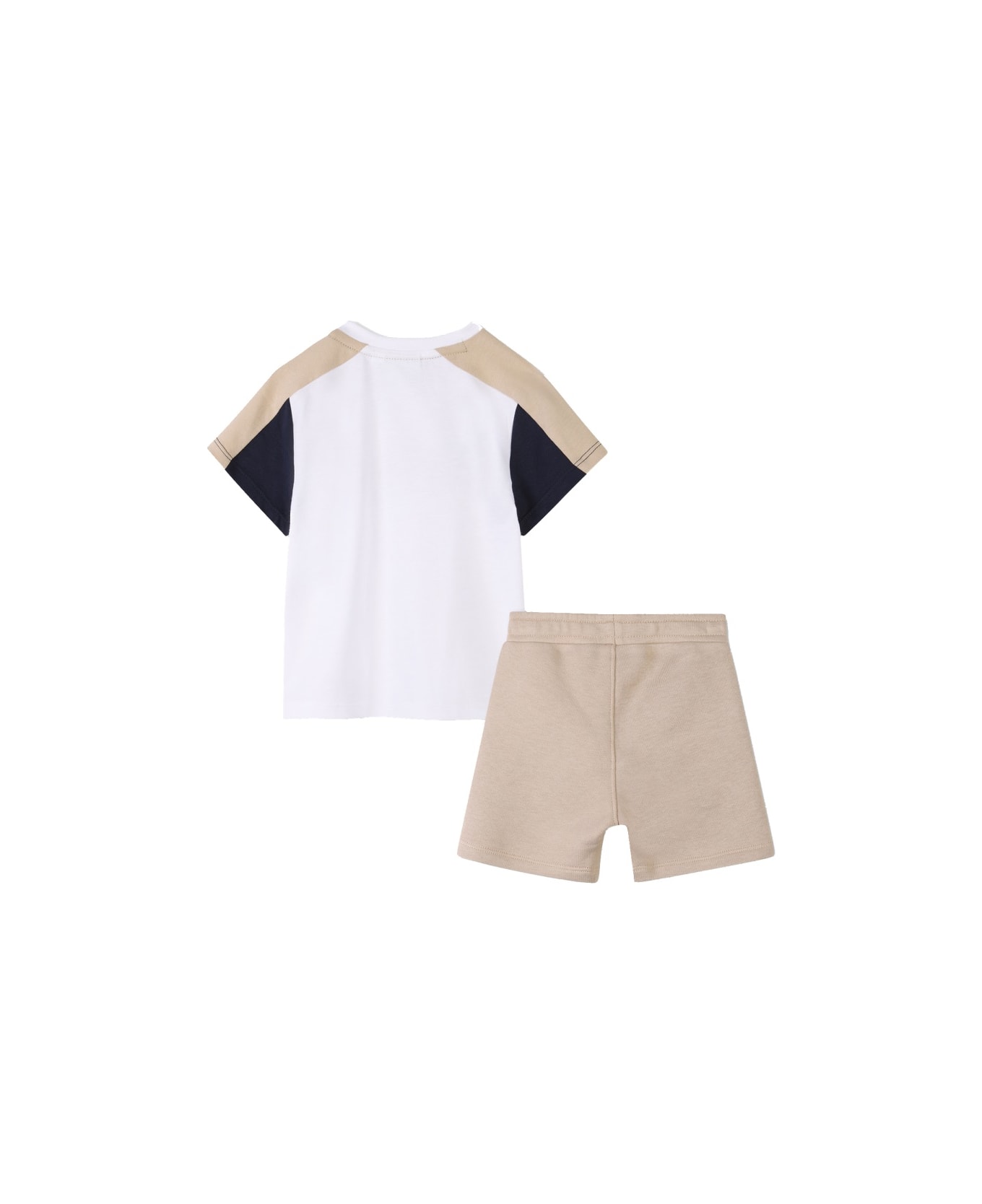 Hugo Boss T-shirt Set With Bermuda Shorts - WHITE