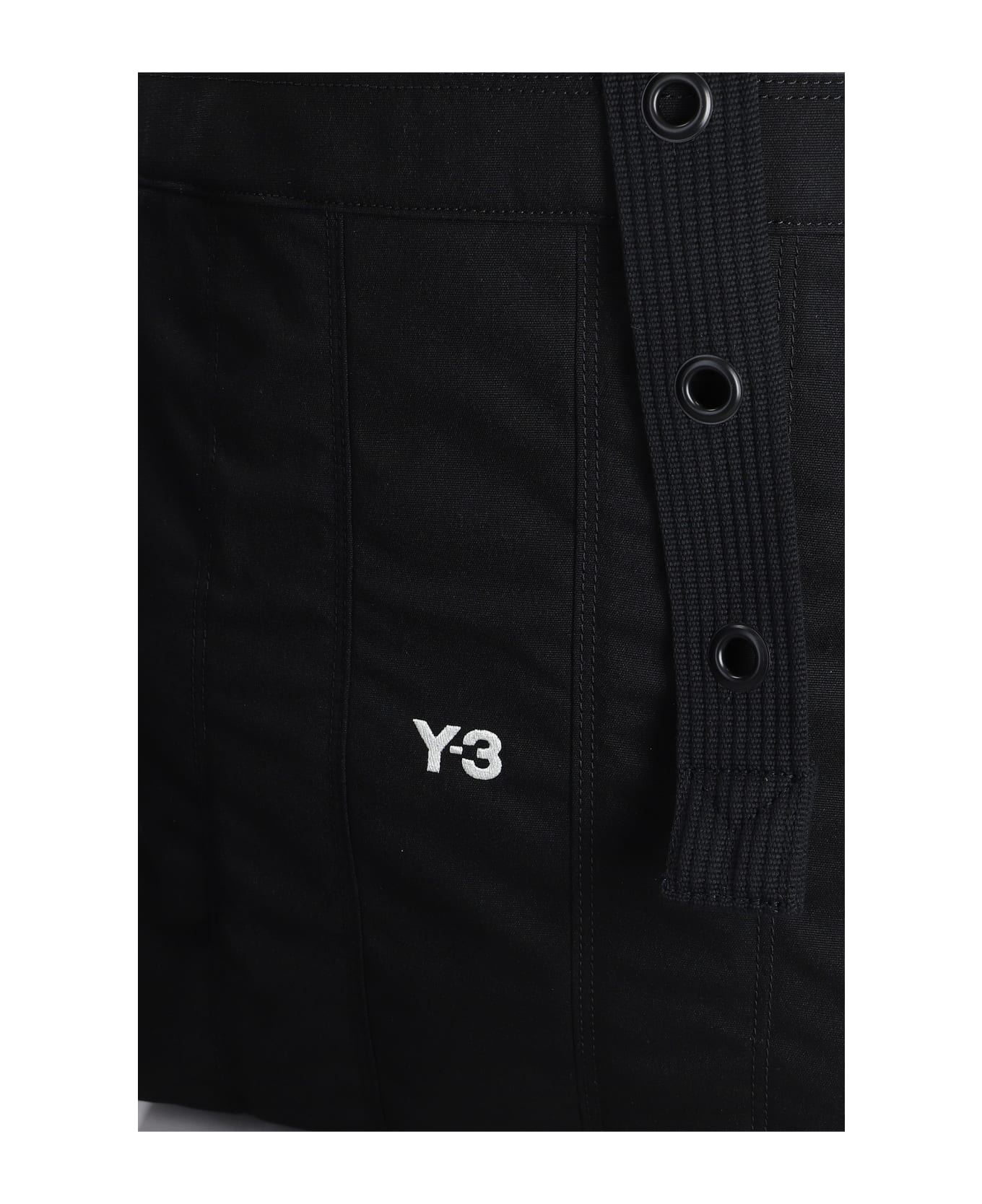 Y-3 Tote In Black Polyester - Black トートバッグ