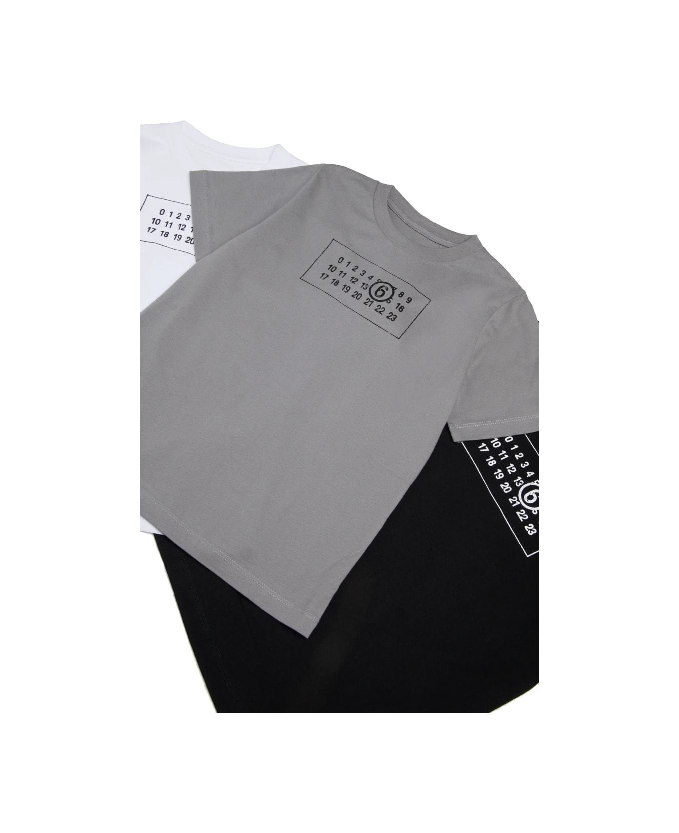 MM6 Maison Margiela Pack Three Logo T-shirts - MULTICOLOUR