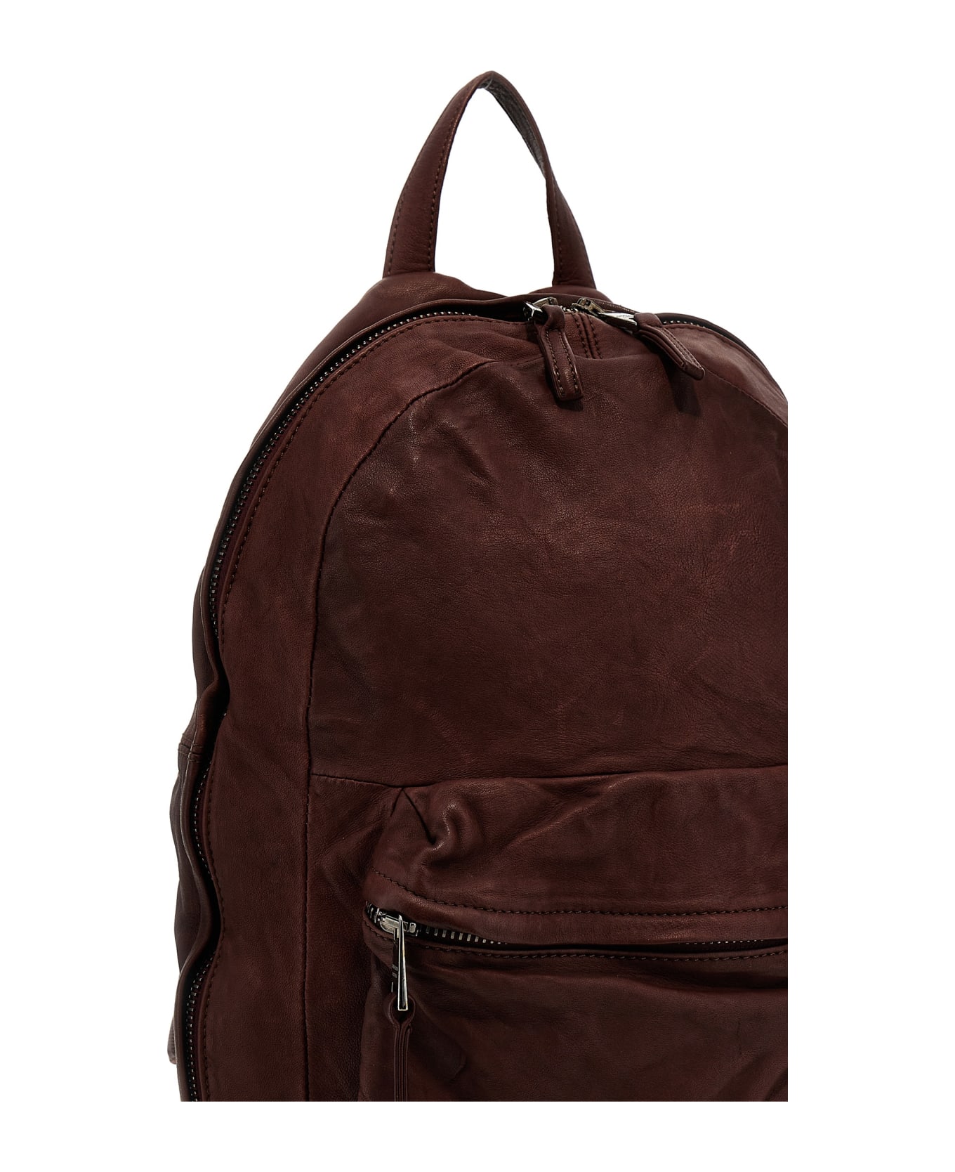 Giorgio Brato Leather Backpack - Bordeaux