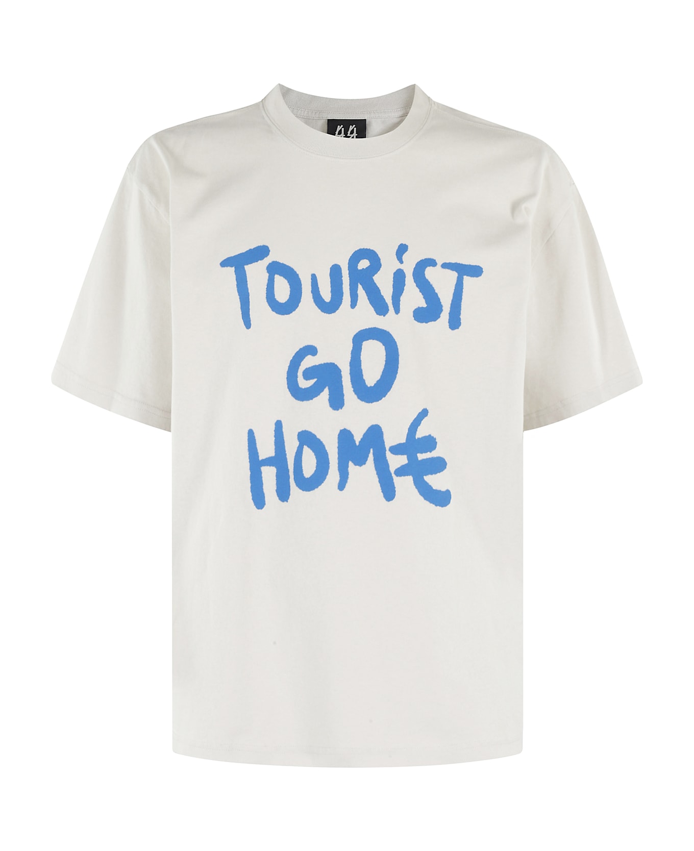 44 Label Group T Shirt - Ice White Tourist Blue
