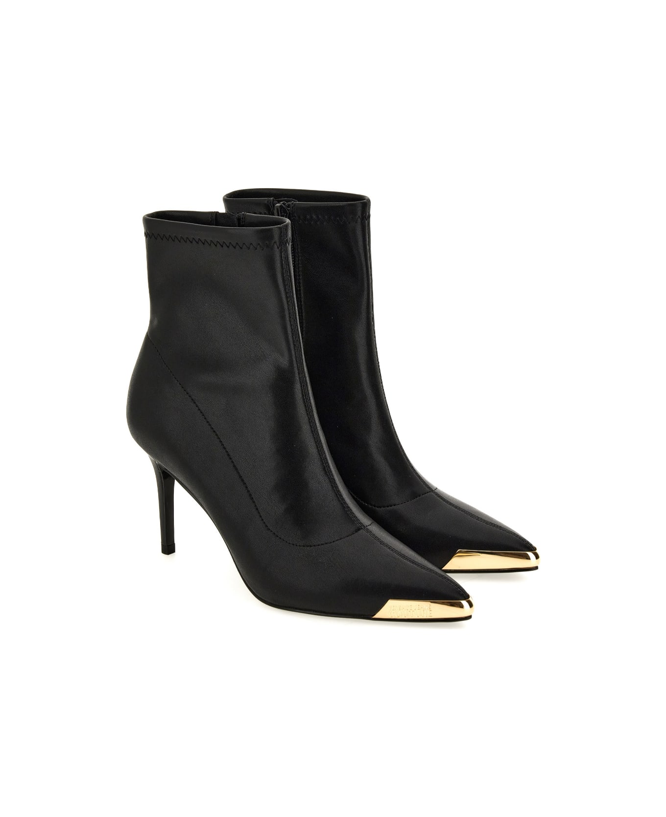 Versace Jeans Couture Black Ankle Boots - Black