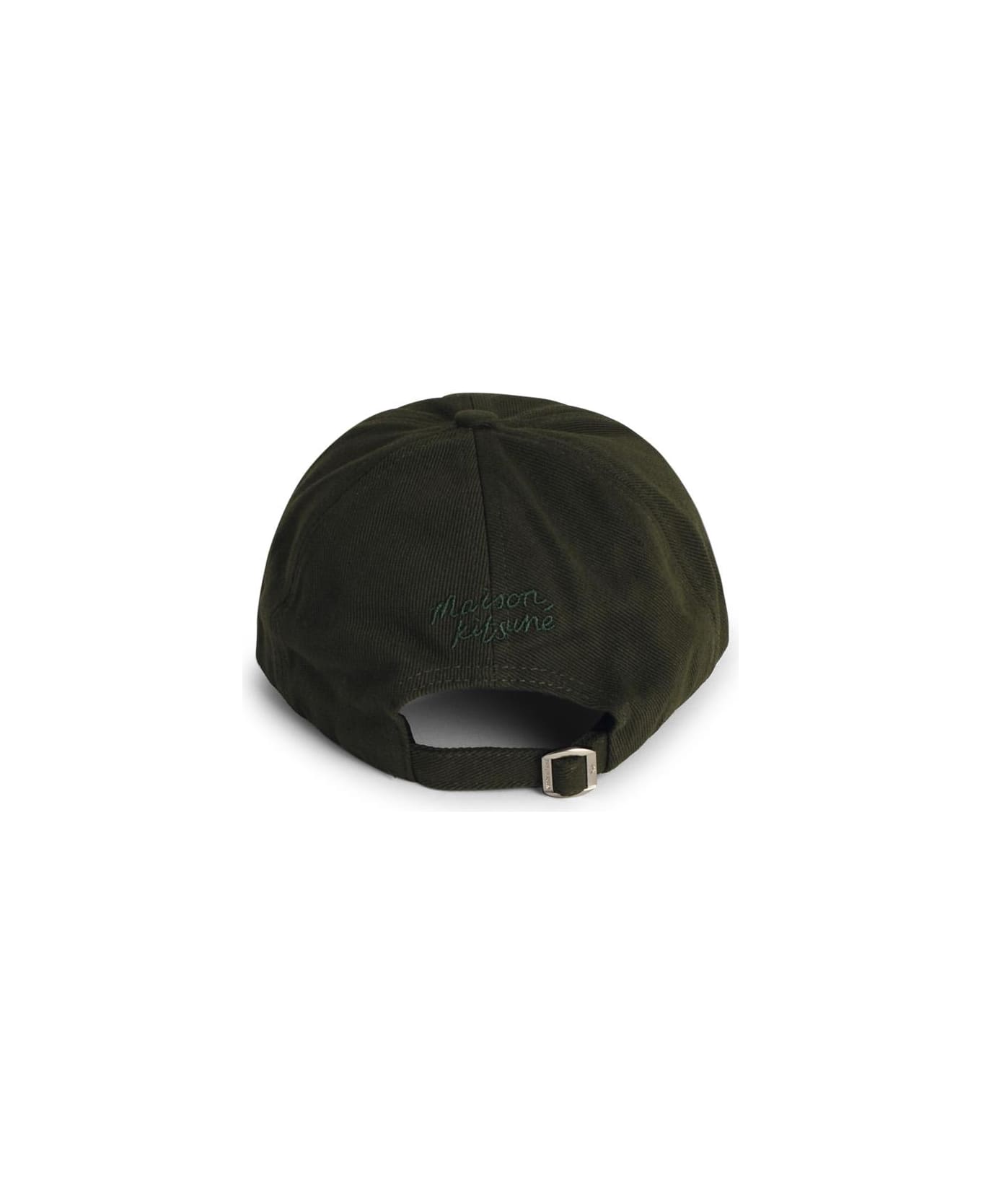 Maison Kitsuné Green Cotton Cap - Green