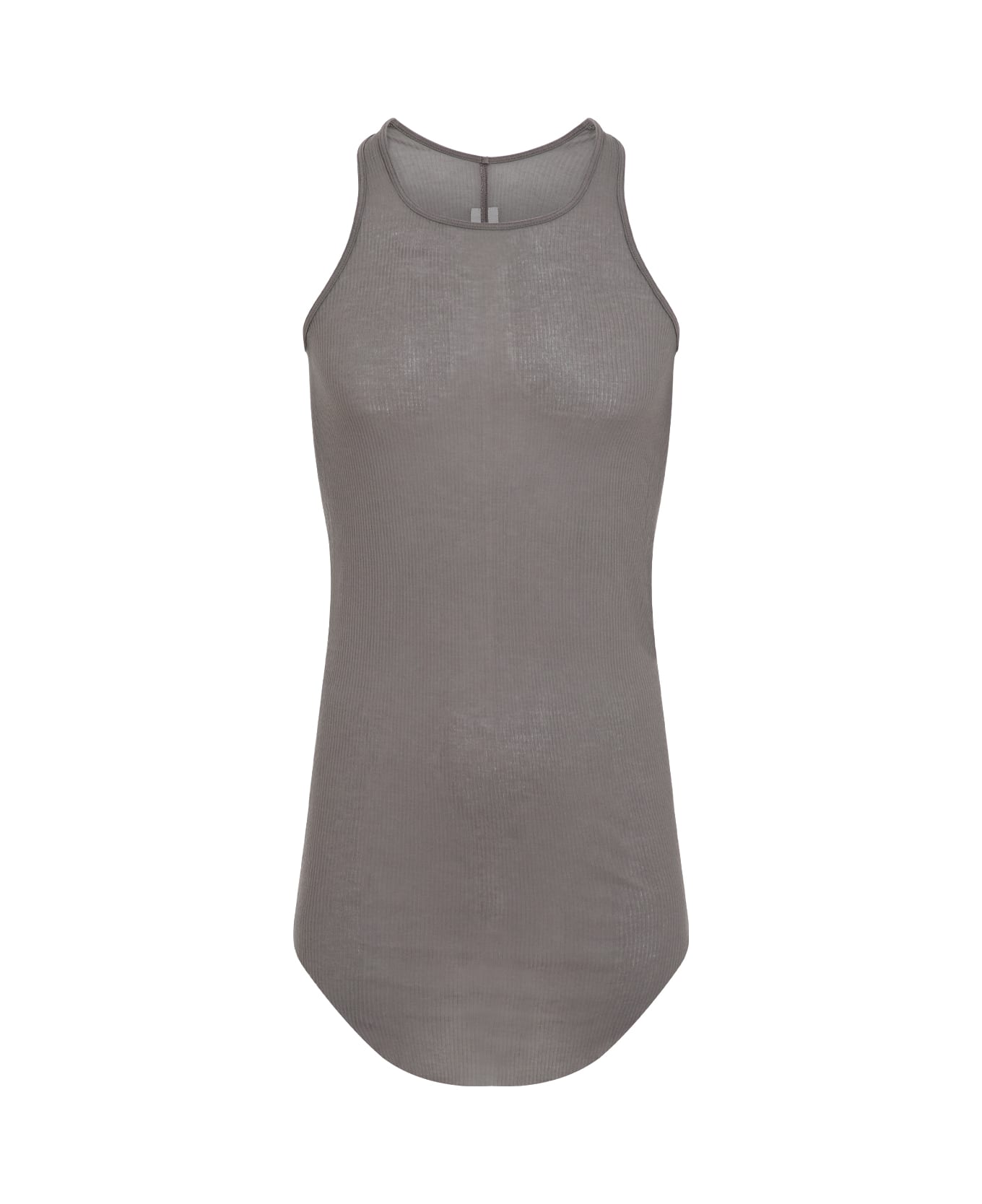 Rick Owens Basic Ribbed Tank Top - Dust