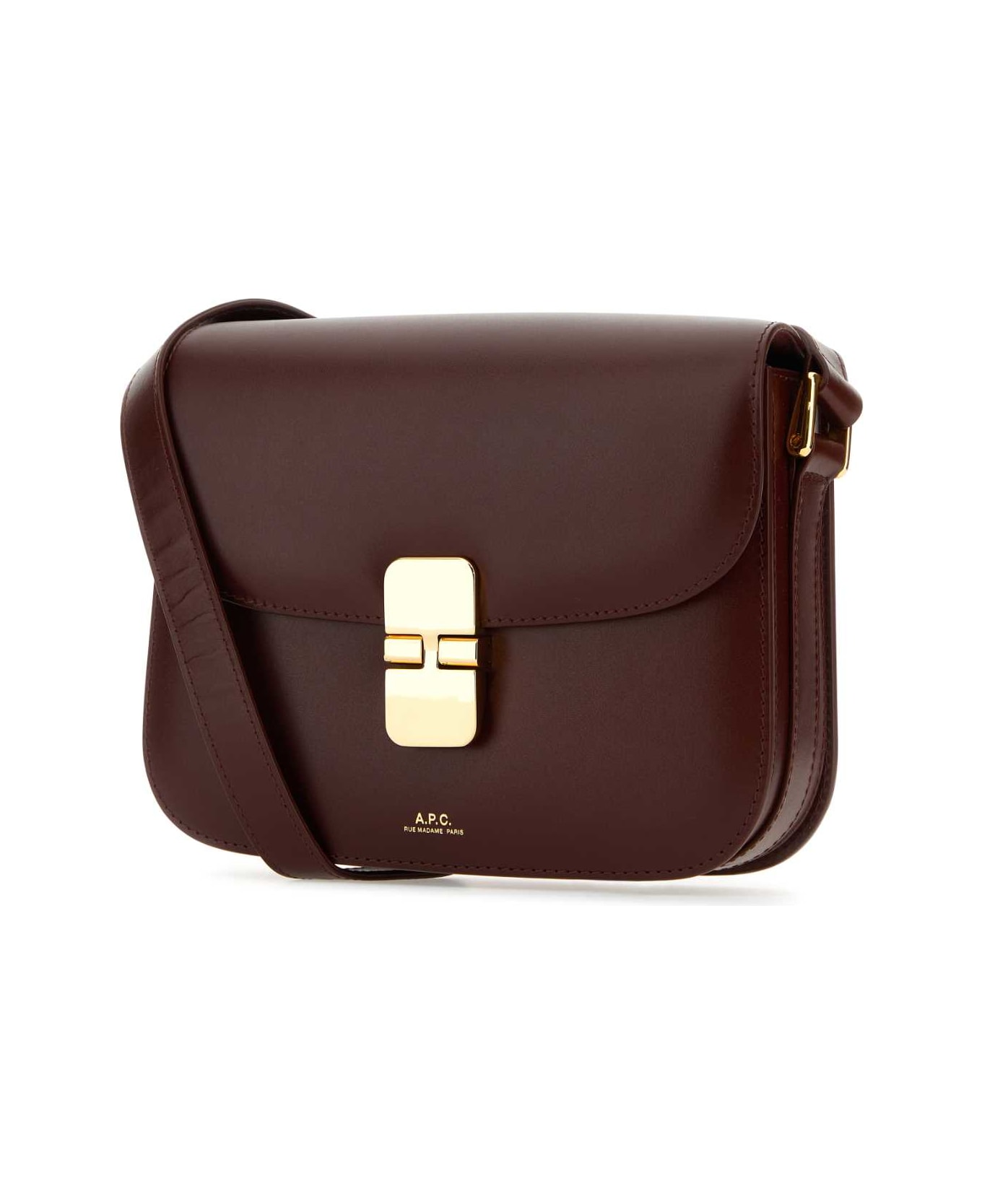 A.P.C. Grape Leather Small Grace Crossbody Bag - GAE