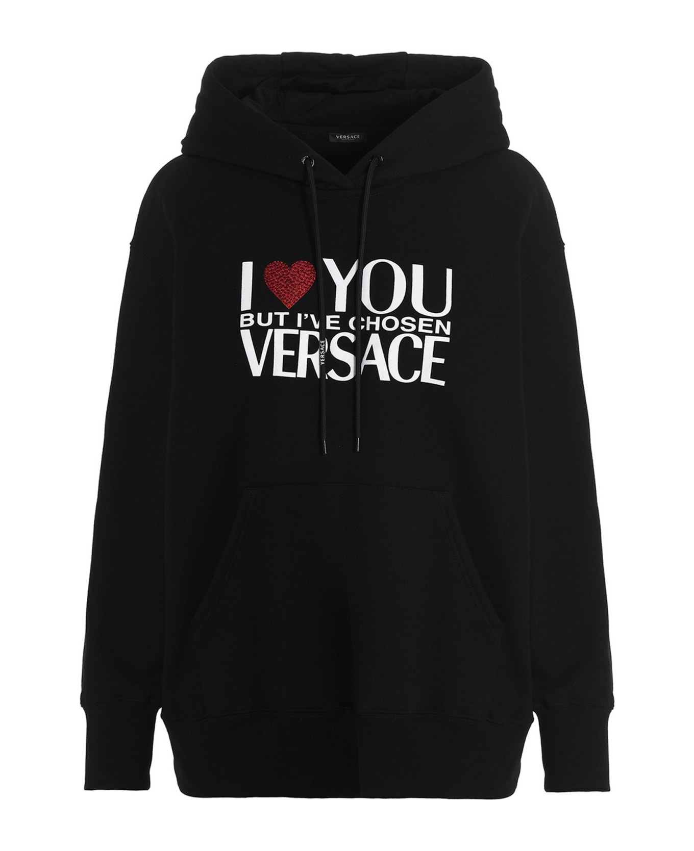 Versace 'i Love You' Hoodie - Black  