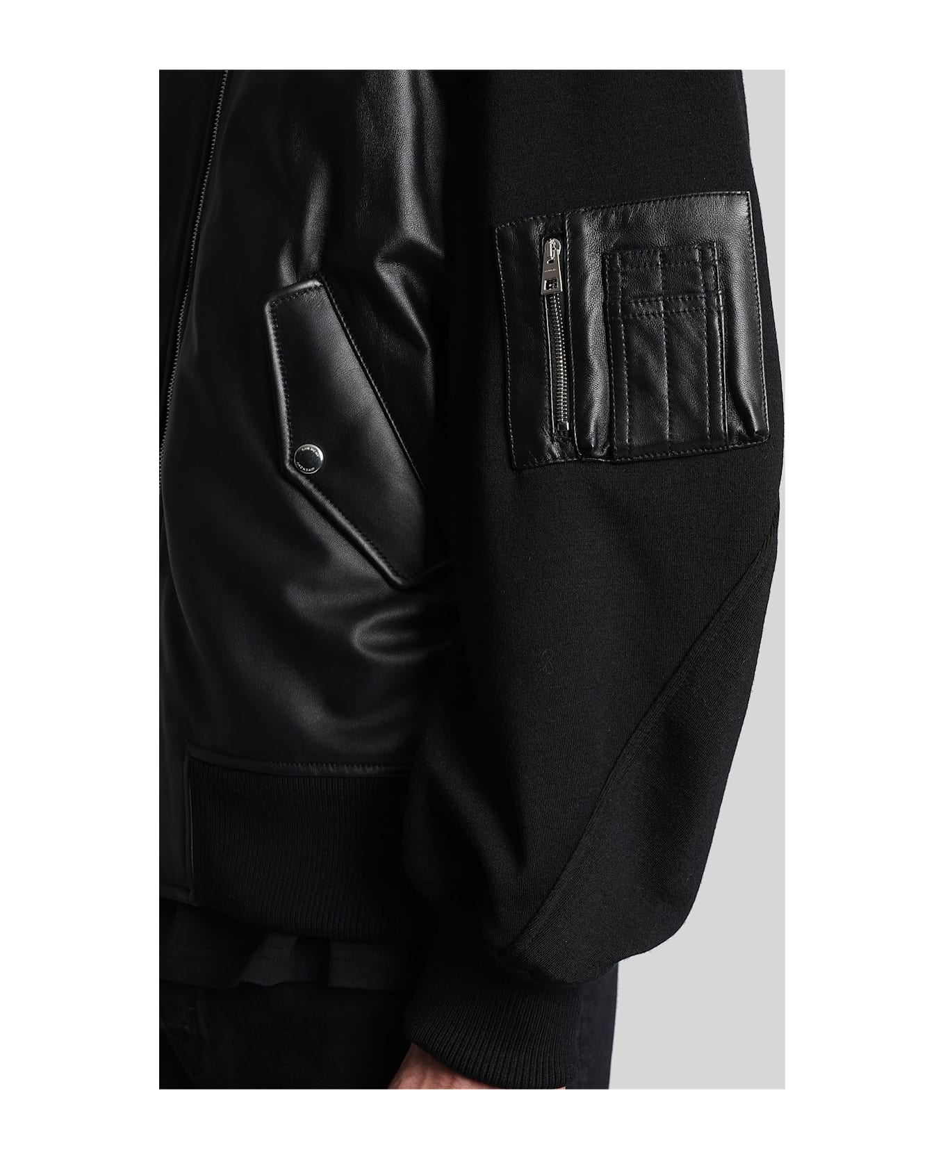 Givenchy Bomber Jacket In Black Wool - black
