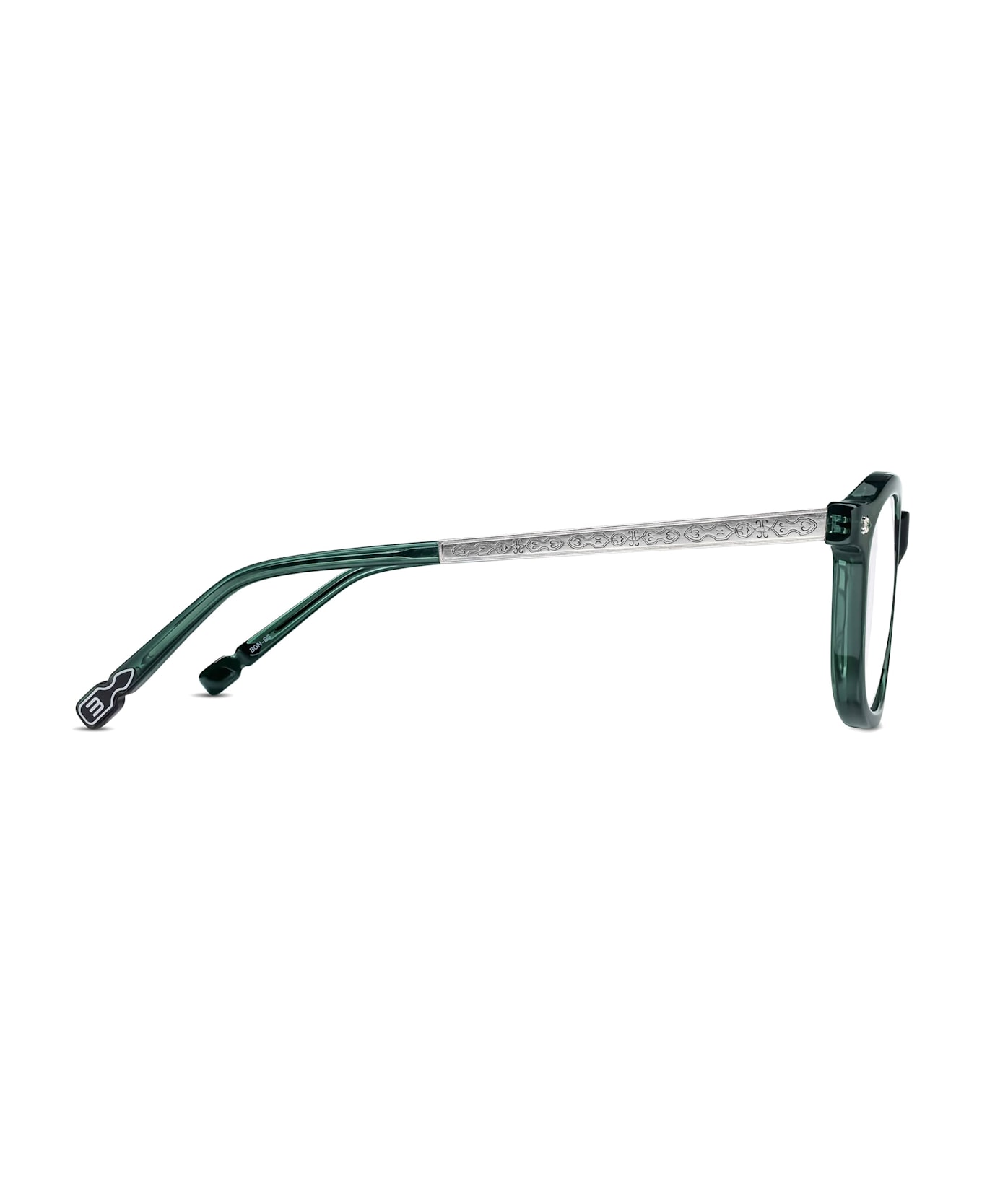 Matsuda M2068 - Bottle Green / Brushed Silver Rx Sunglasses - green/silver
