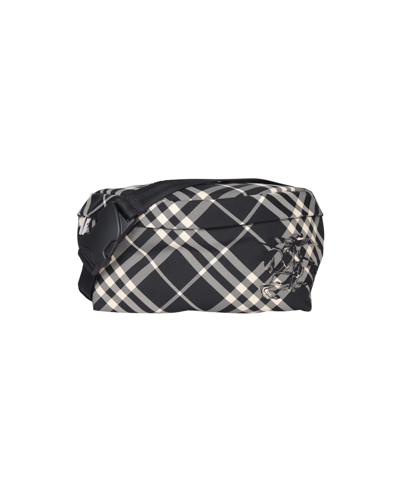 Burberry Black Check Fanny Pack - Black