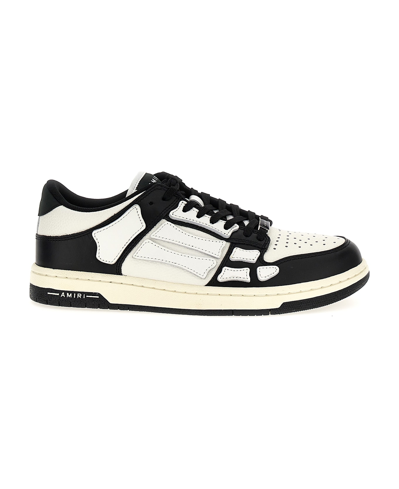 AMIRI 'skel Top Low' Sneakers - White/Black