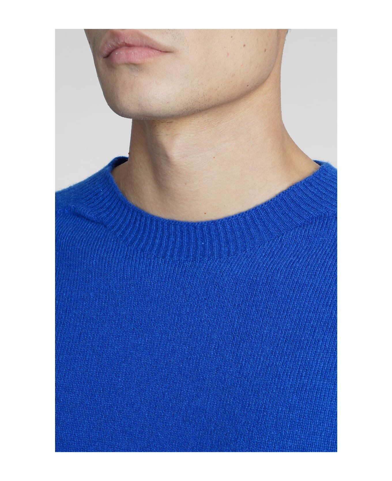 Mauro Grifoni Knitwear In Blue Cashmere - blue