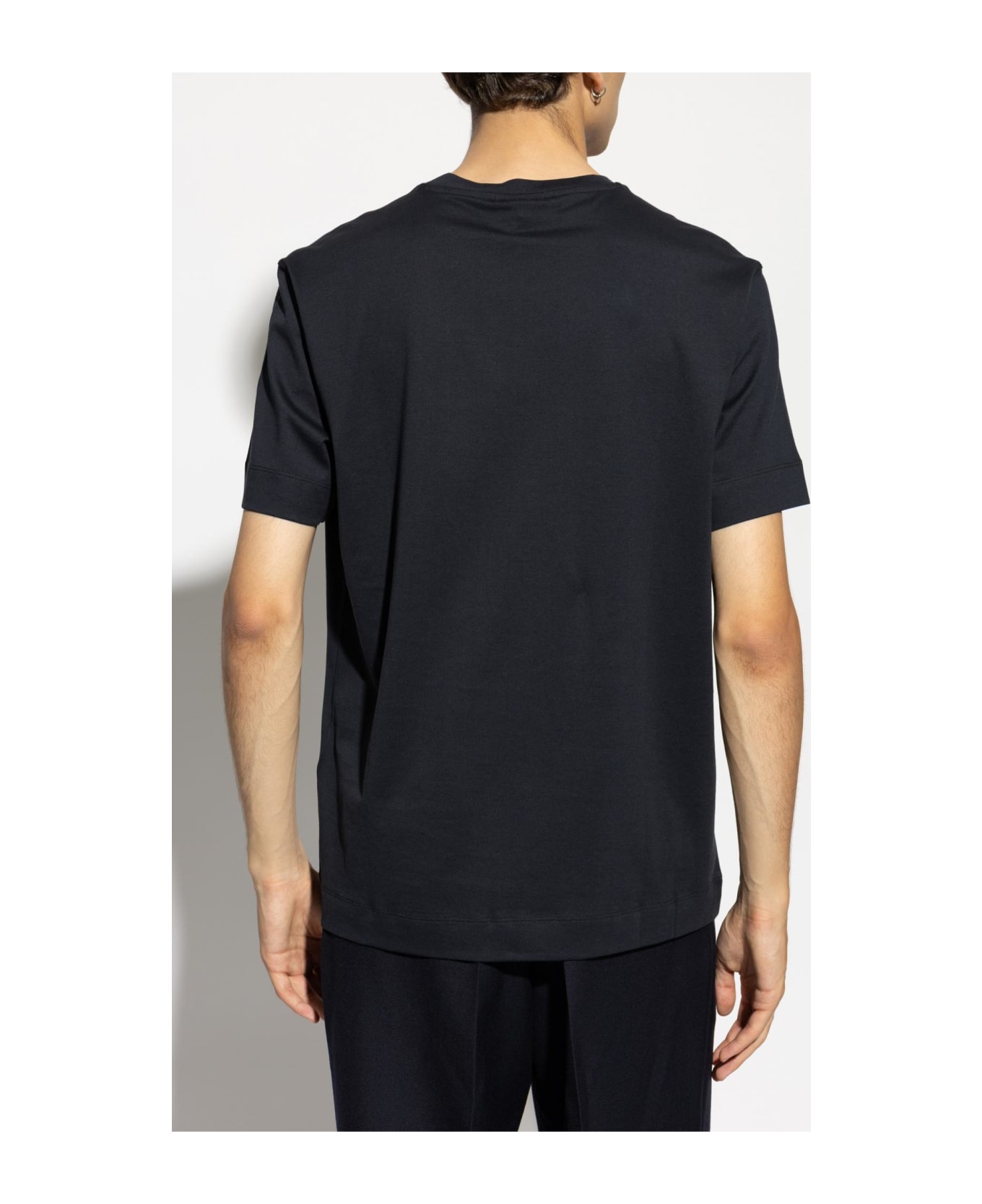 Emporio Armani T-shirt From The Sustainability Collection - BLUE