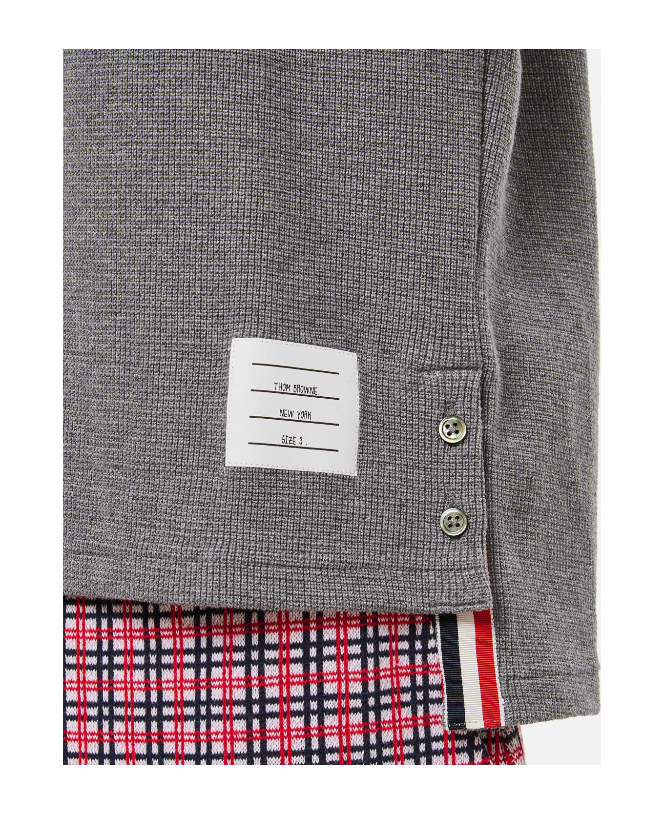 Thom Browne Cotton Button Down Shirt - Grey シャツ