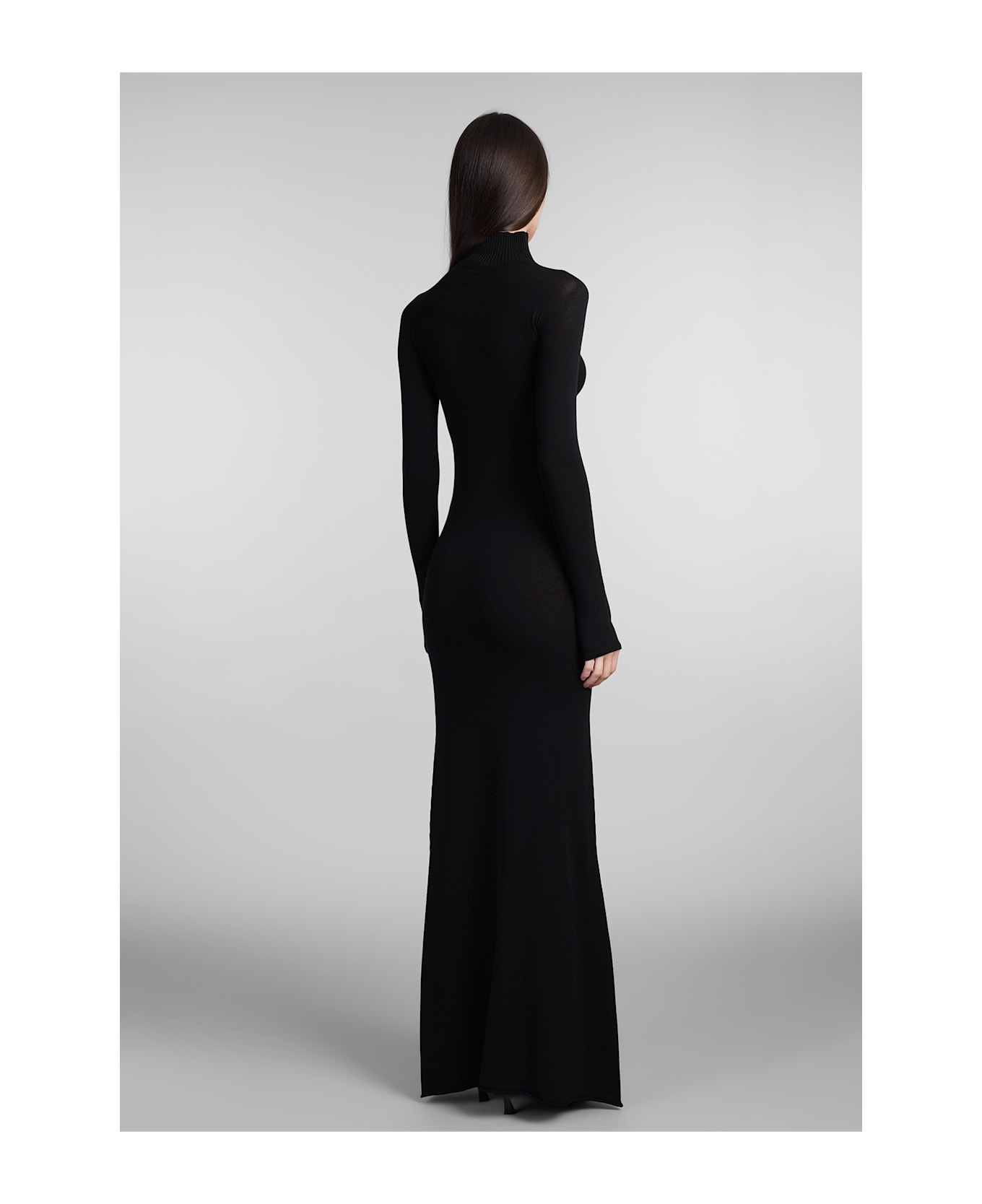 Off-White Dress In Black Viscose - black