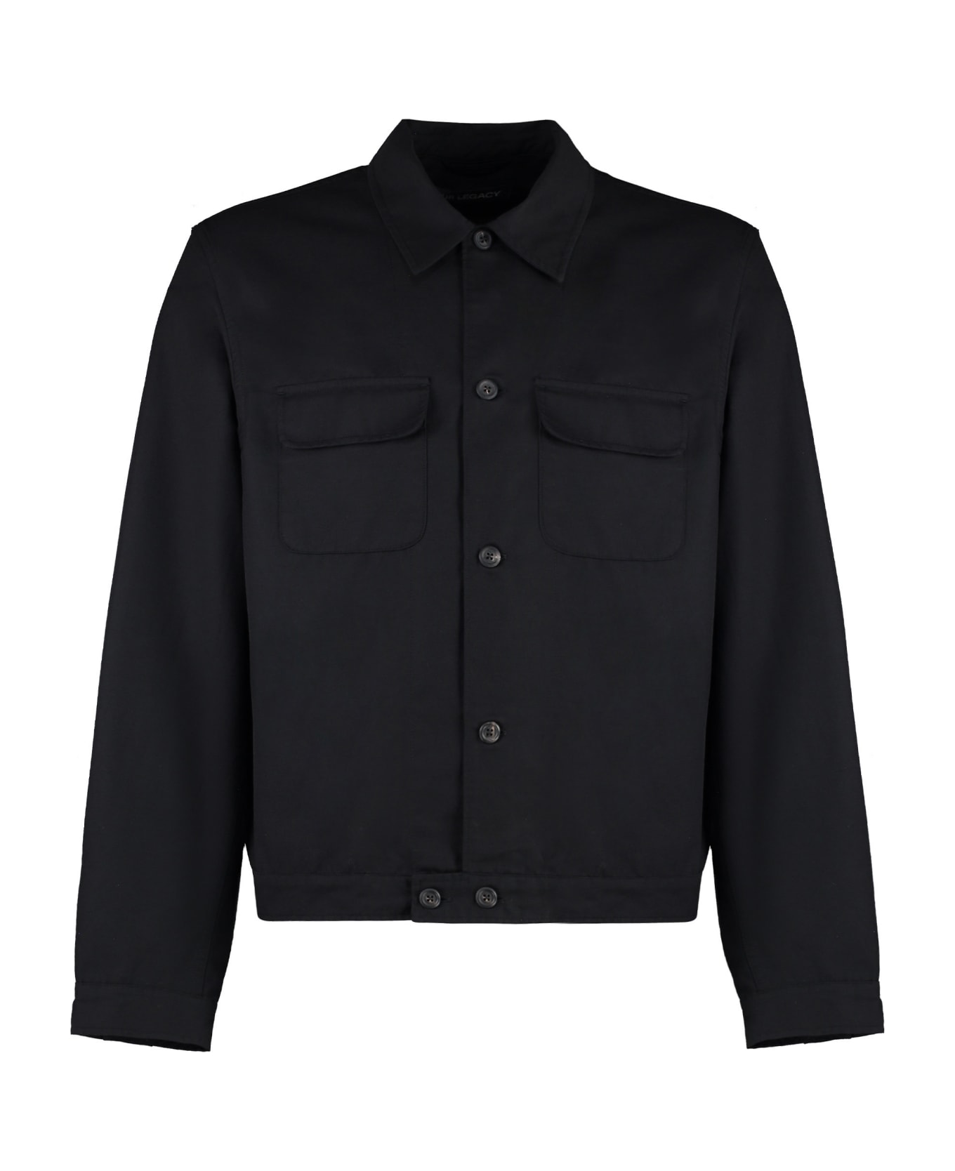 Our Legacy Cotton Blend Overshirt - black