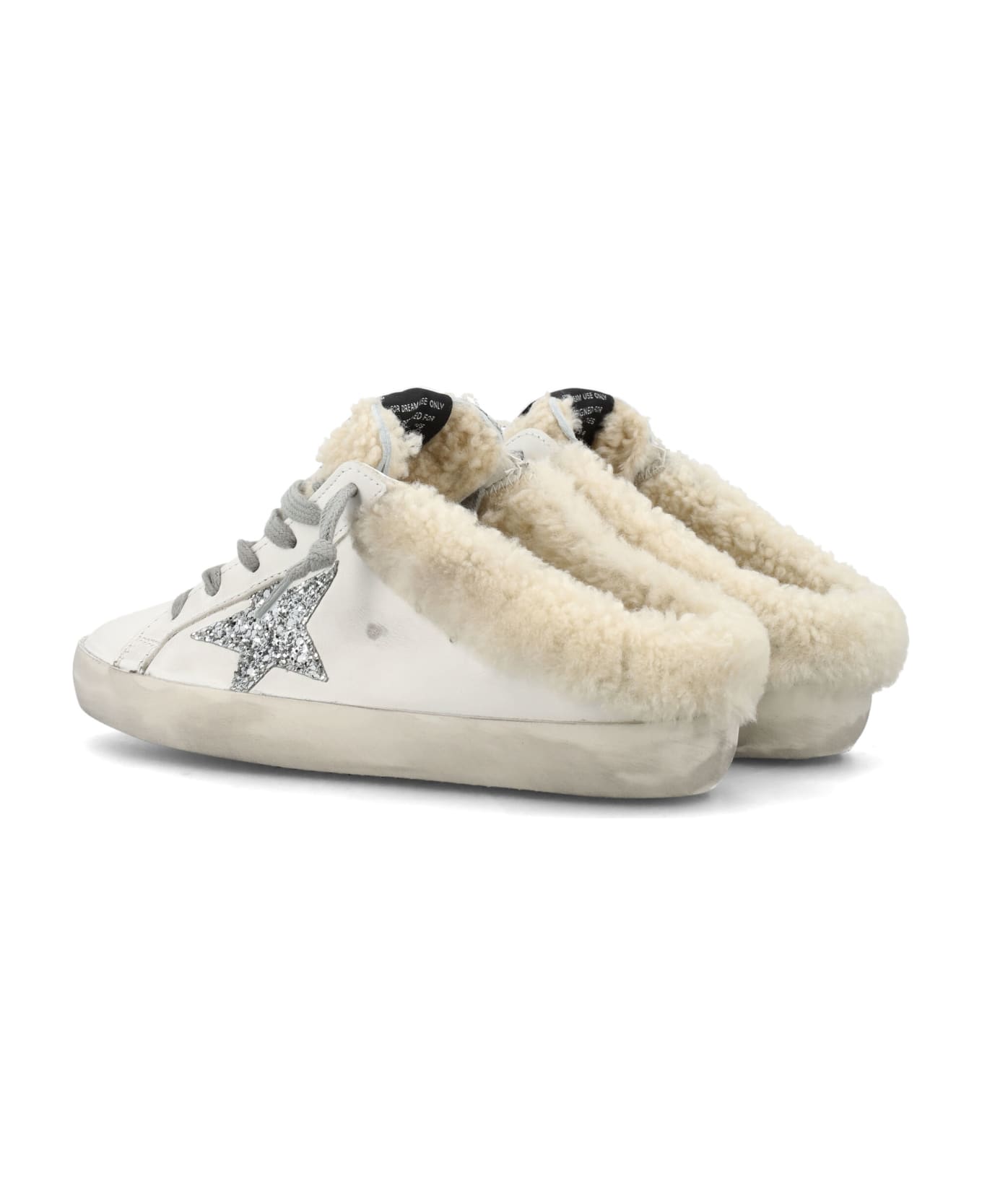 Golden Goose Super-star Sabot Sneakers - White/Silver/Beige