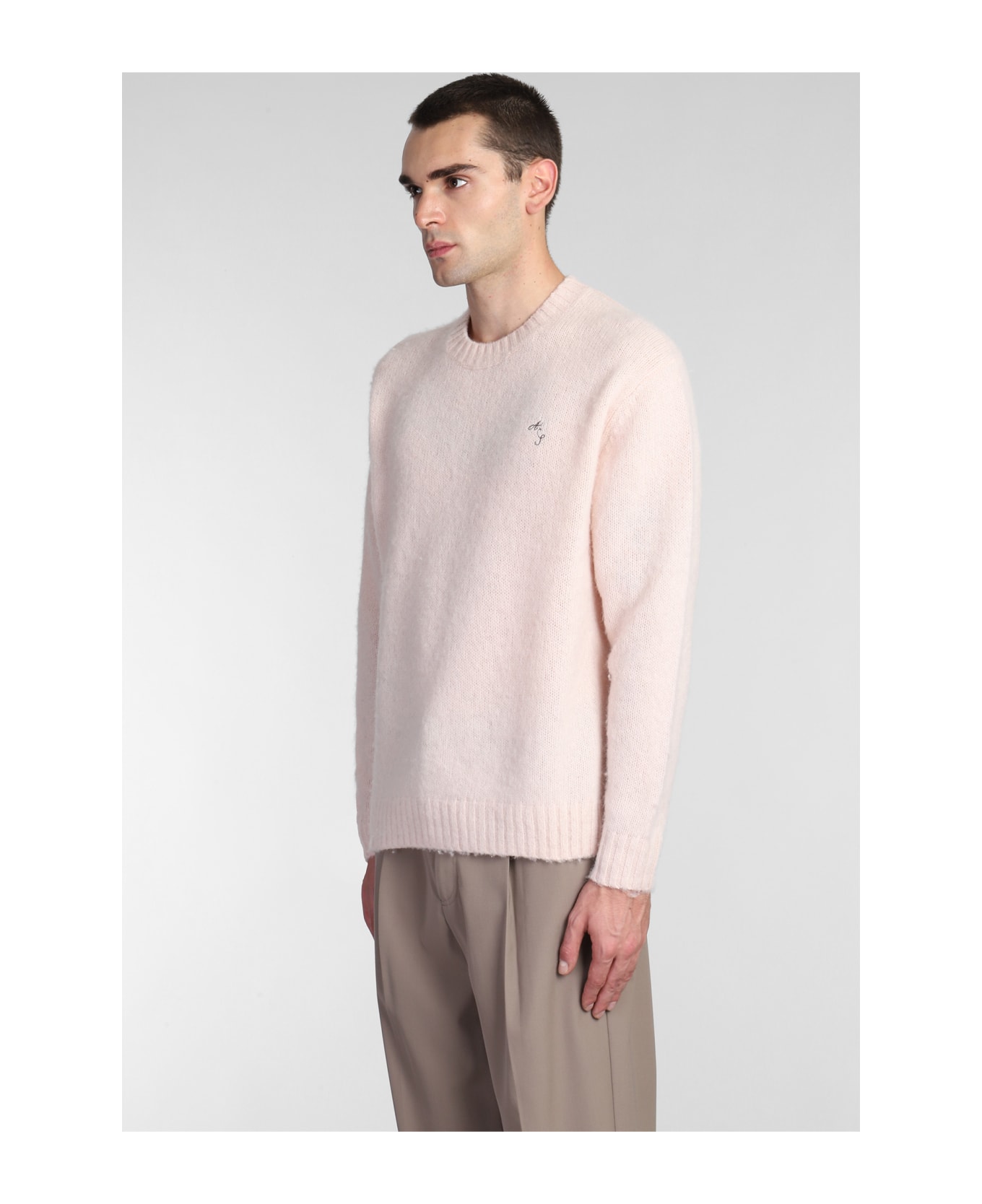 Acne Studios Knitwear In Rose-pink Wool - rose-pink