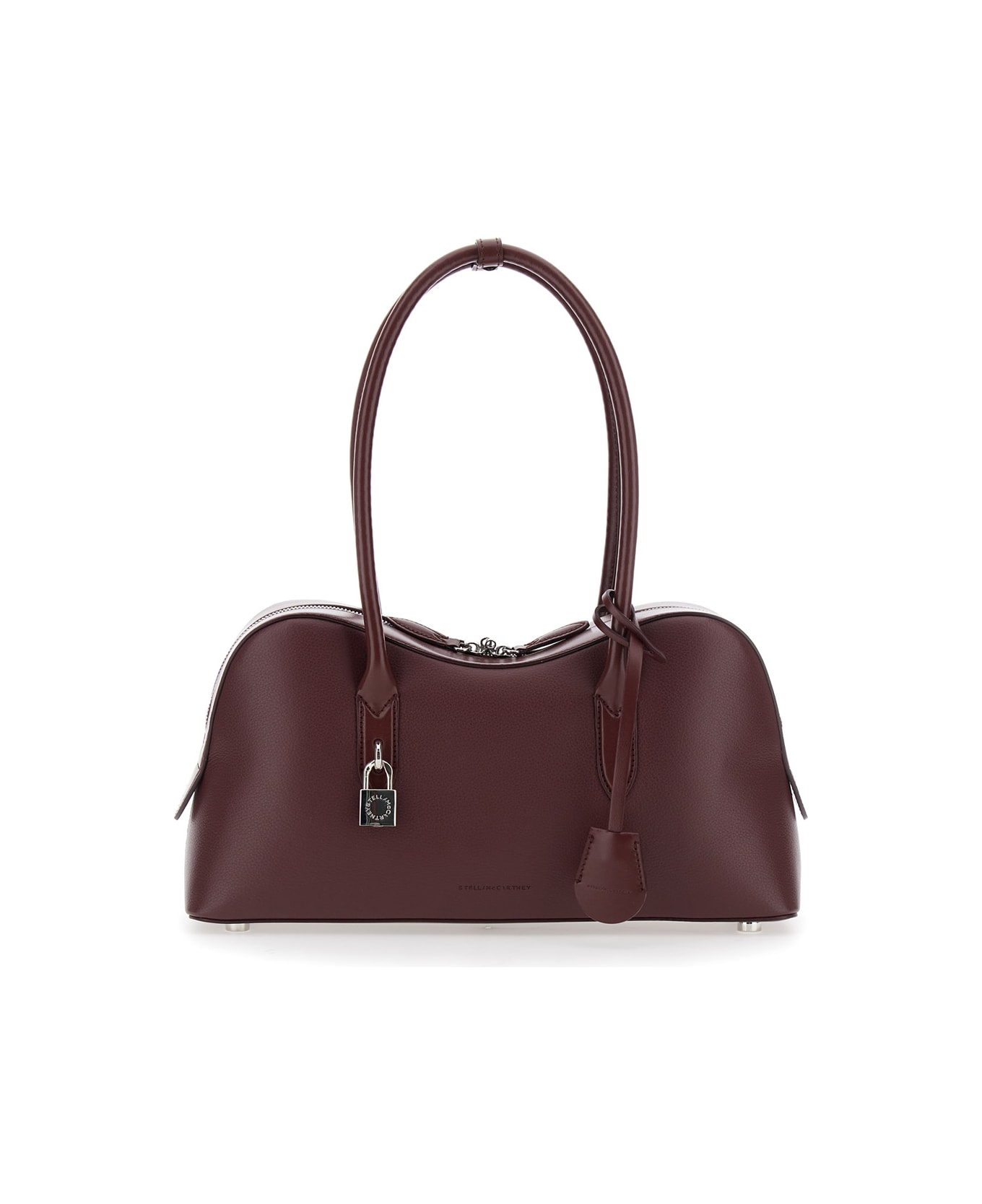 Stella McCartney Stella Ryder Medium Bag Embossed Grainy Eco Alter Mat - Murraya + Vegea - Bordeaux