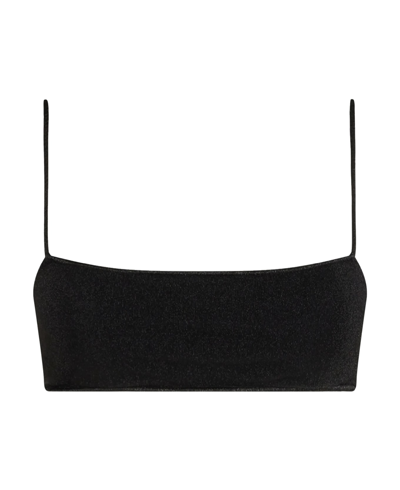 MC2 Saint Barth Woman Lurex Bralette Beach Top Sadie - BLACK