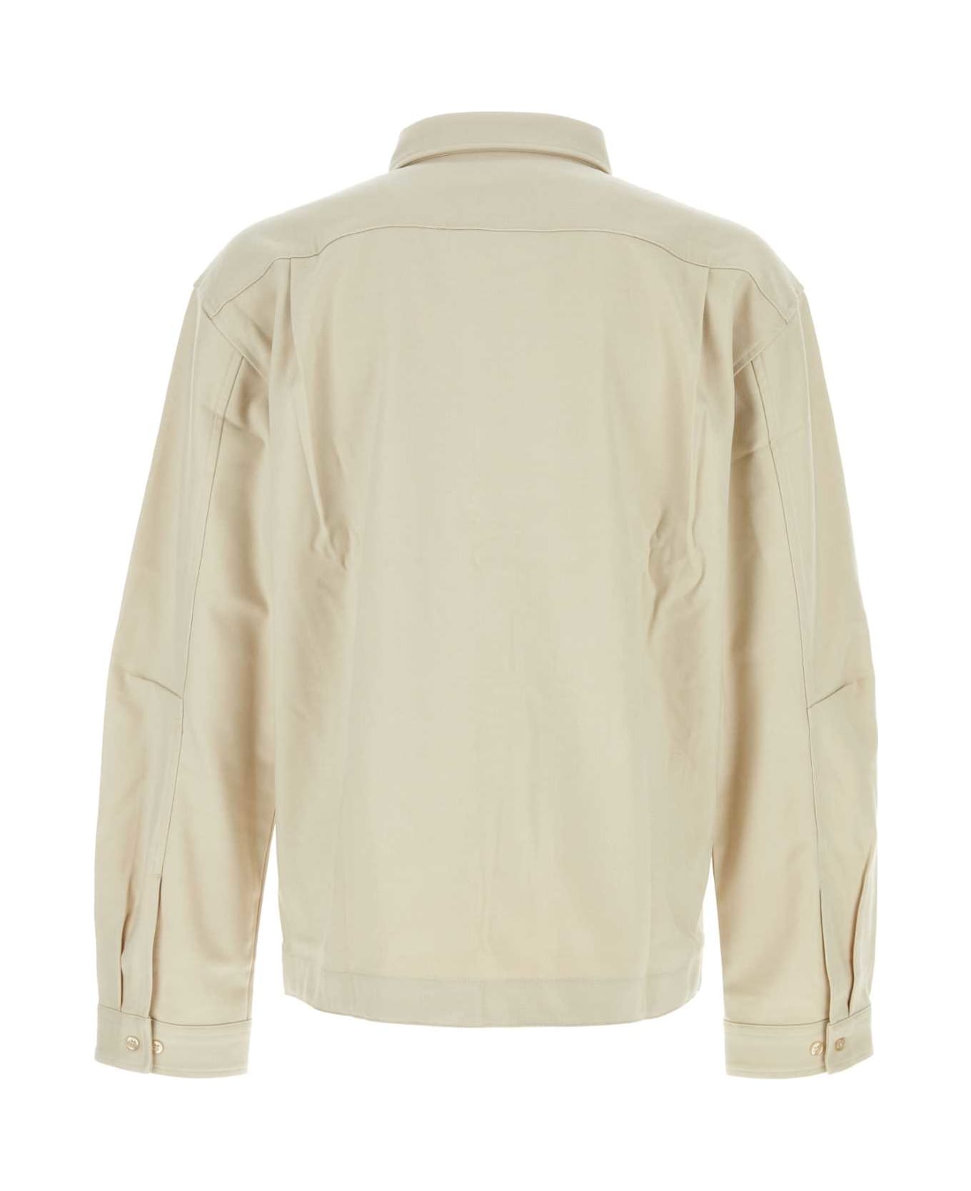 Entire Studios Sand Stretch Oxford Shirt - FONDANT
