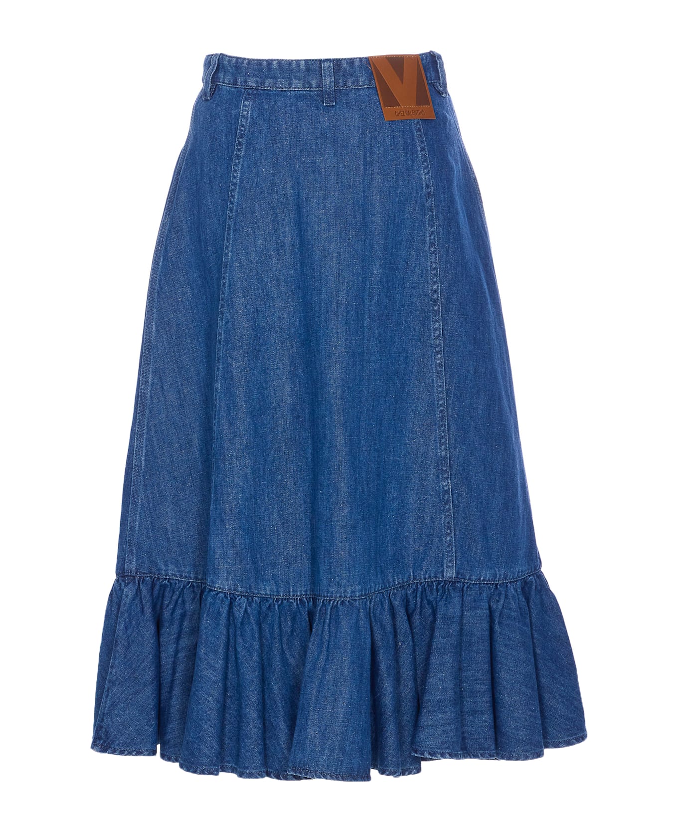 Valentino Garavani Light Denim Skirt - Blue