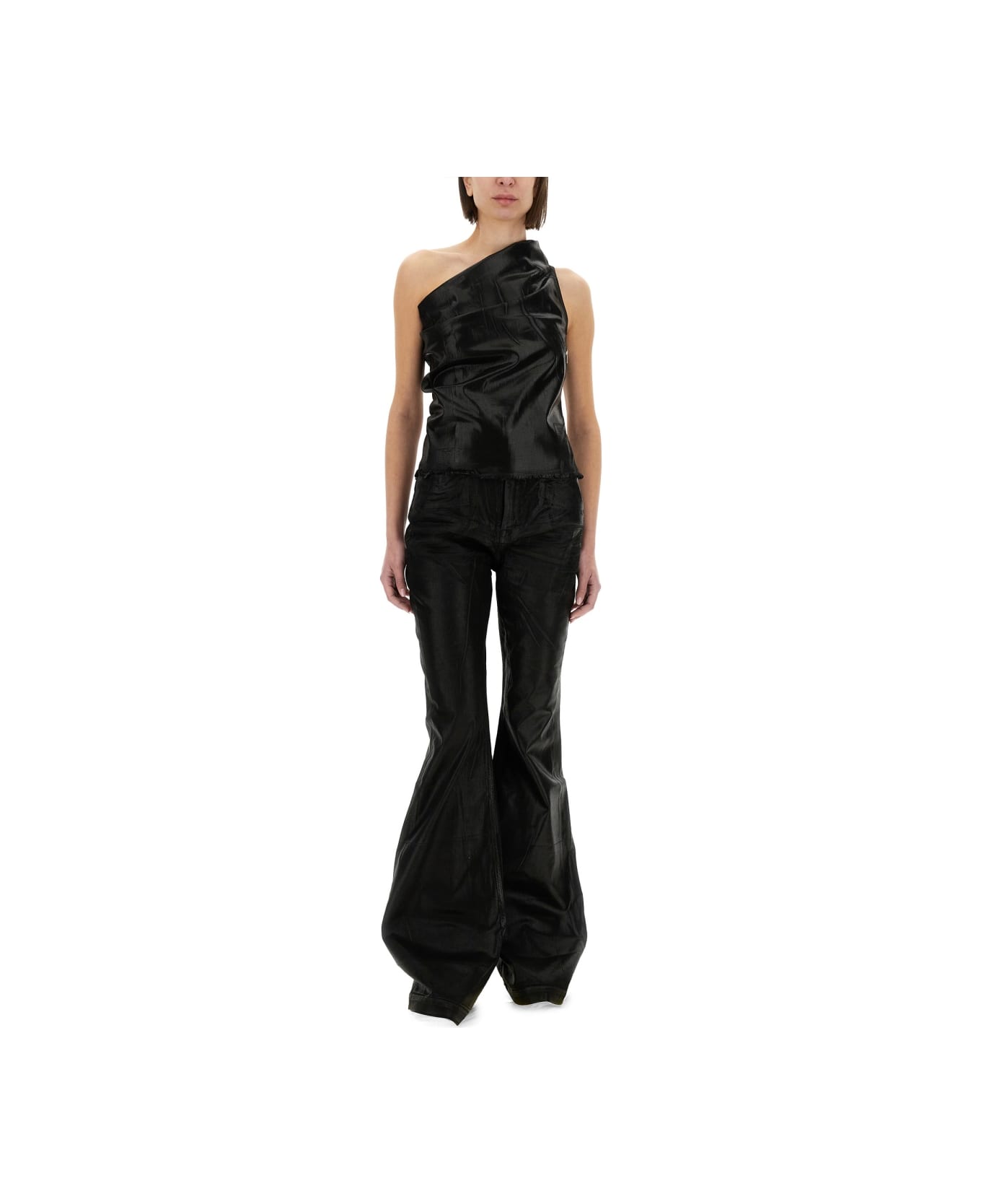 DRKSHDW Cropped Top "athena" - BLACK
