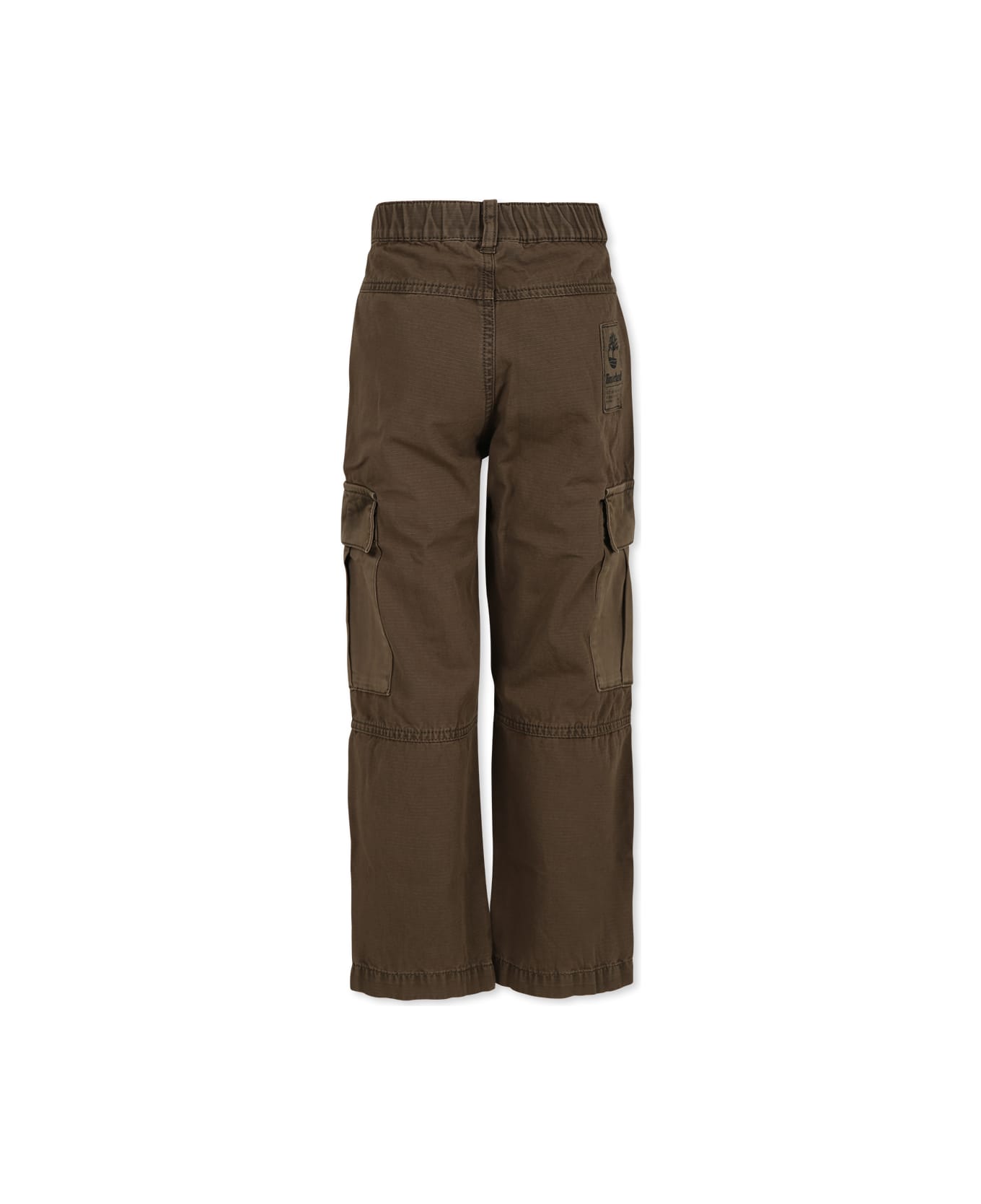 Timberland Green Trousers For Boy With Logo - Green