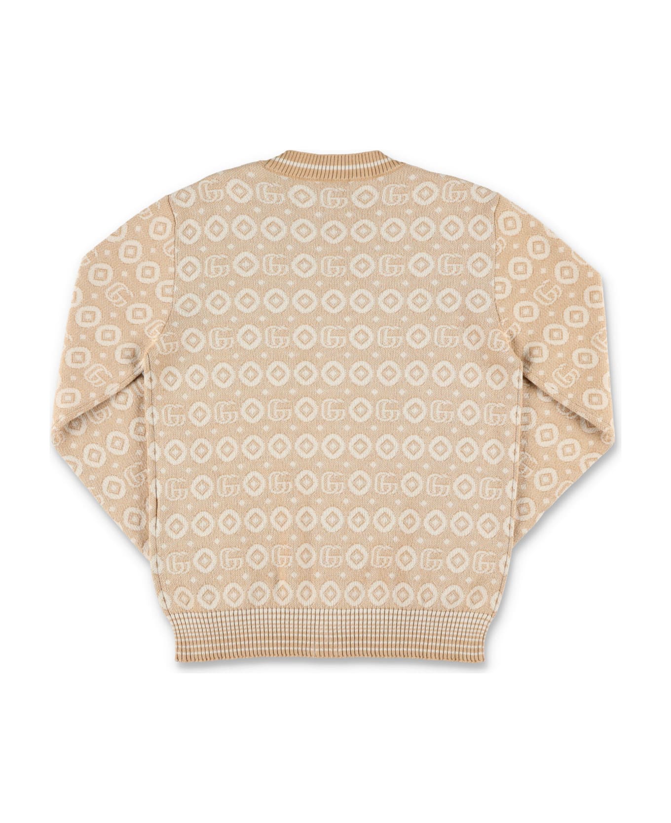 Gucci Double G Cardigan - BEIGE