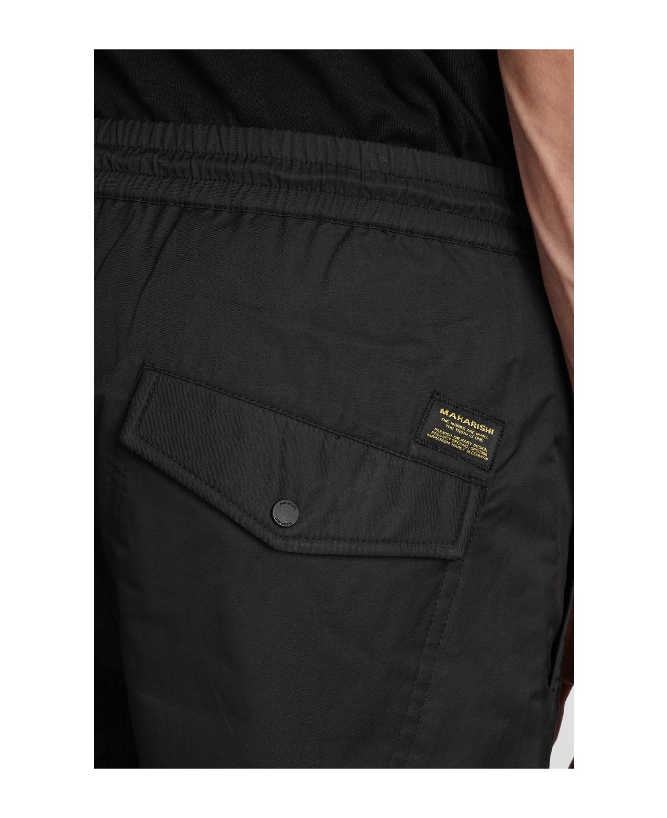 Maharishi Miltype Pants In Black Cotton - black