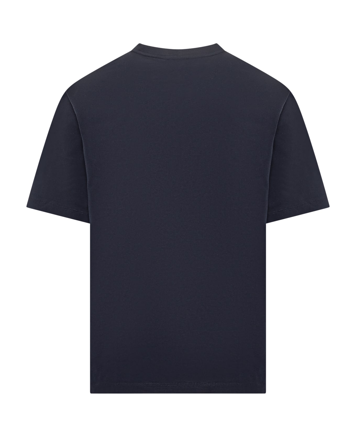 Versace Cotton T-shirt With Logo - NAVY BLUE