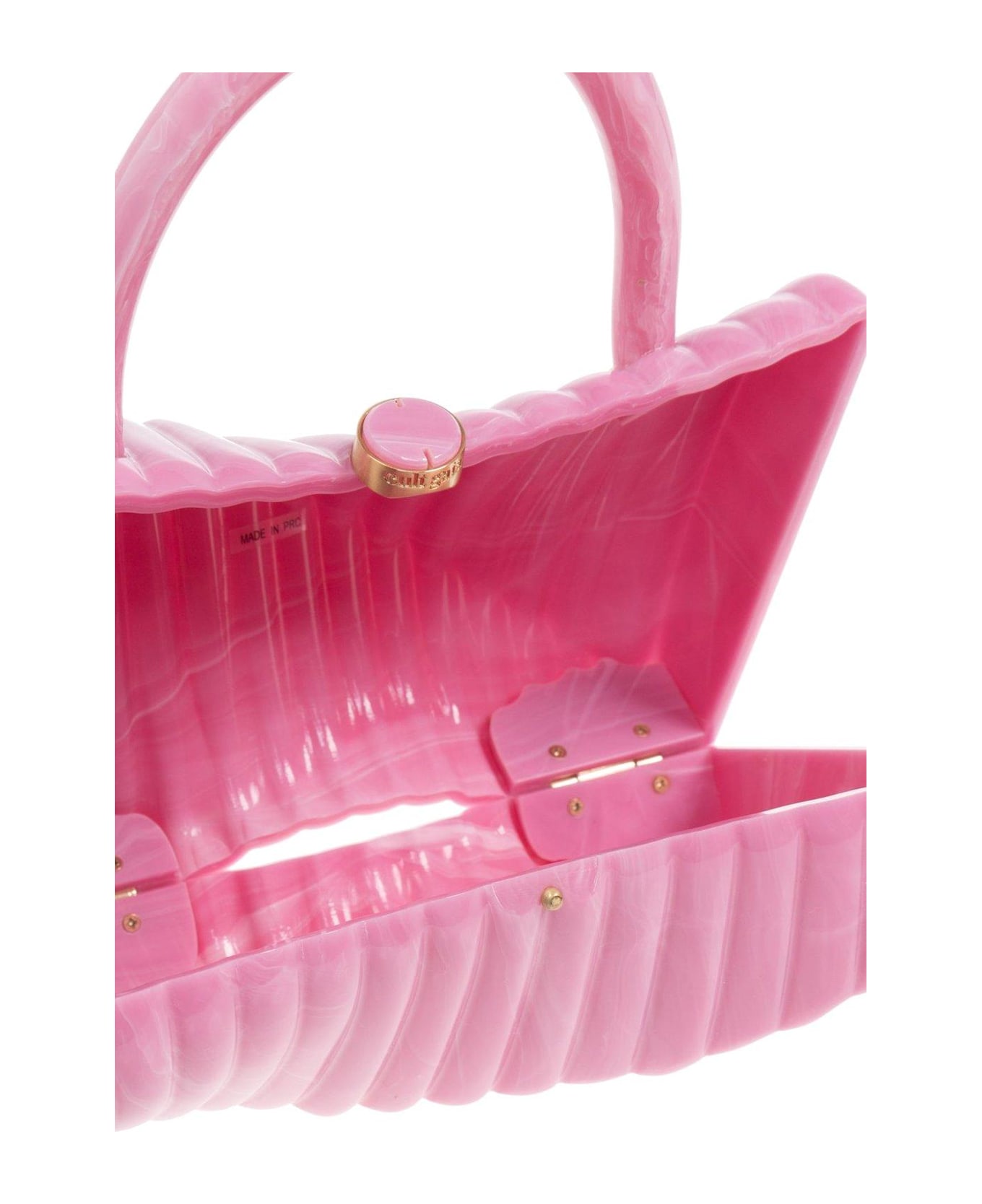 Cult Gaia Cassidie Clap-fastened Clutch Bag - PINK
