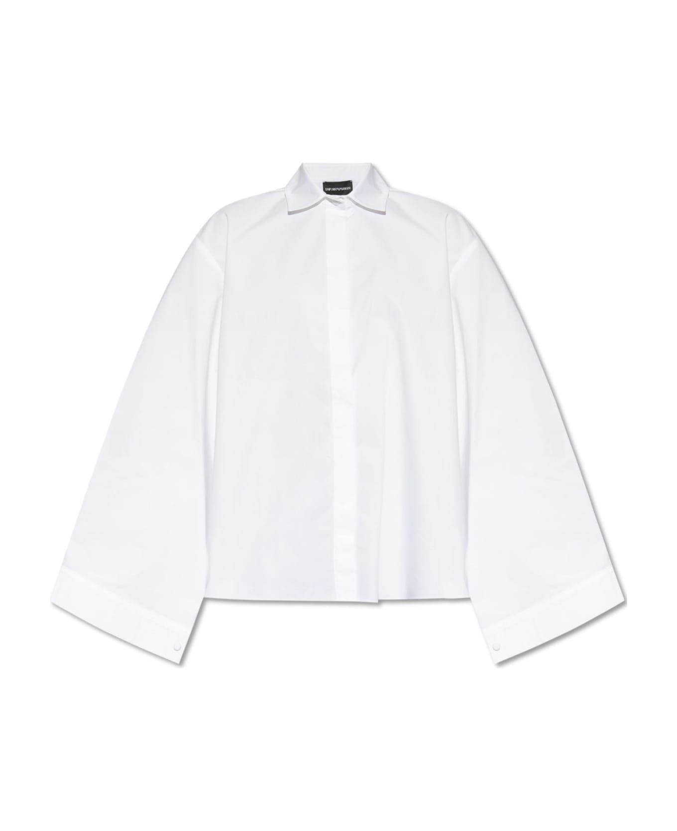 Emporio Armani Oversize Cotton Shirt - White シャツ
