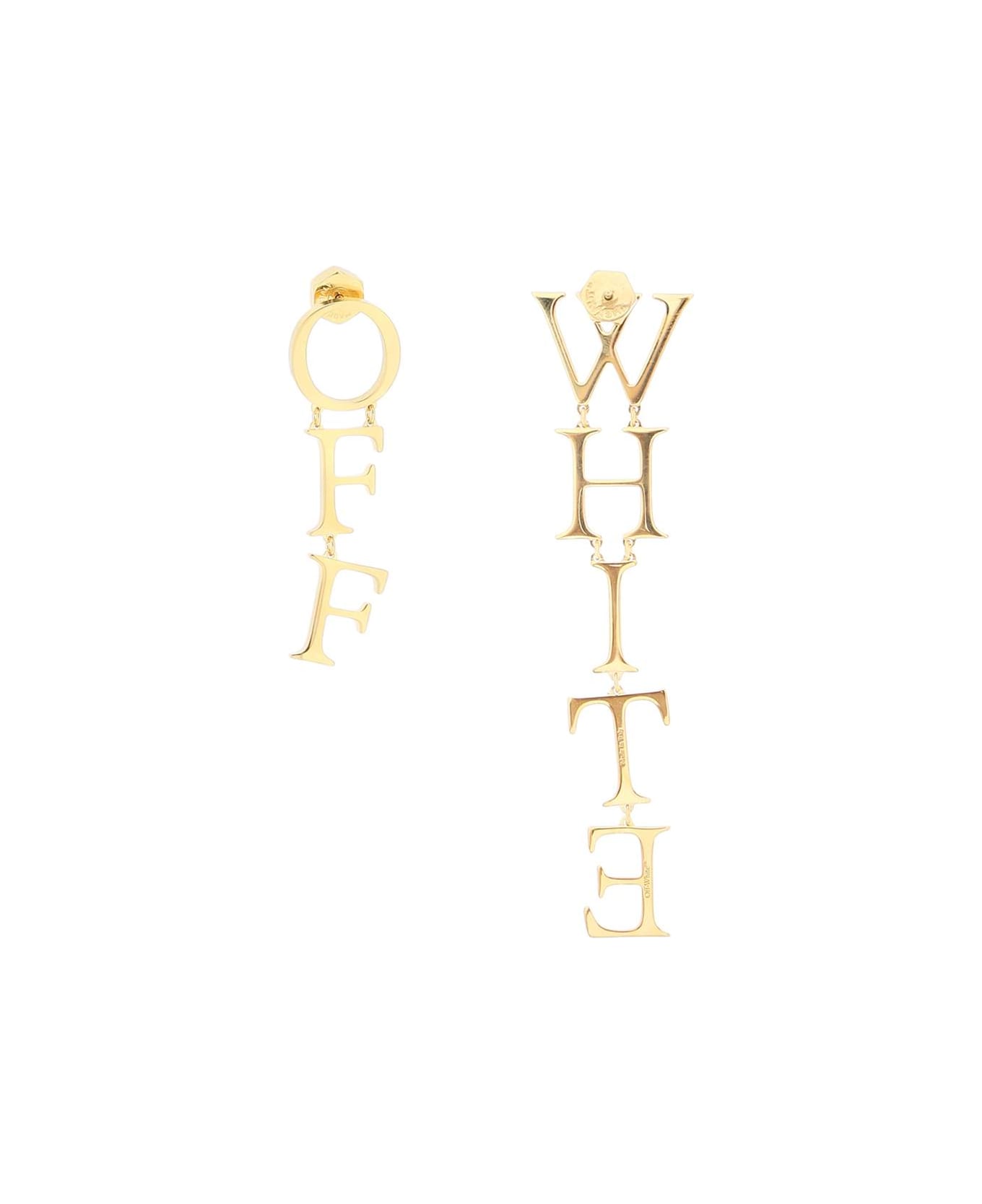Off-White Logo Pendant Earrings - GOLD NO COLOR (Gold) イヤリング