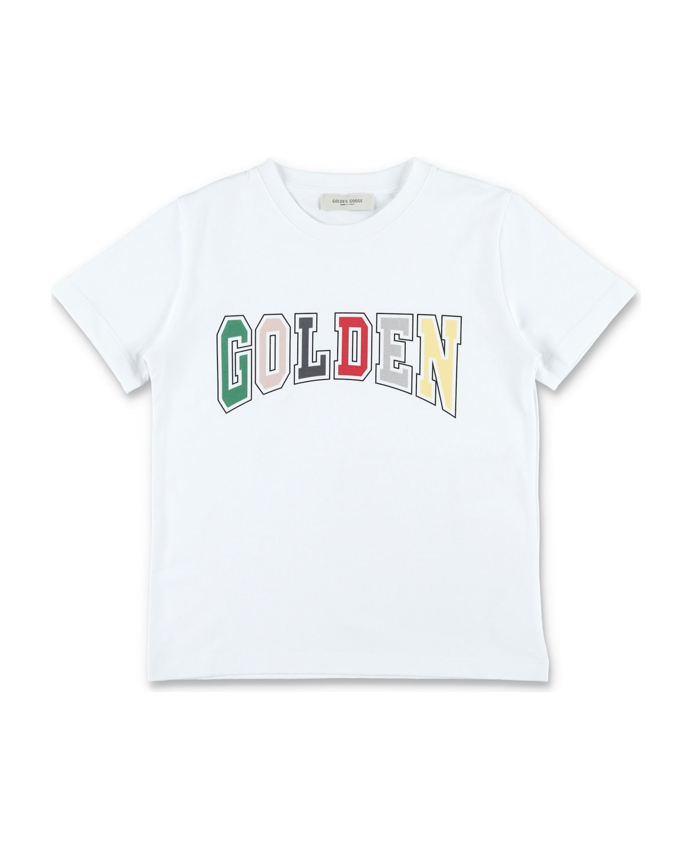 Golden Goose Kid - Hans T-shirt - WHITE/MULTI