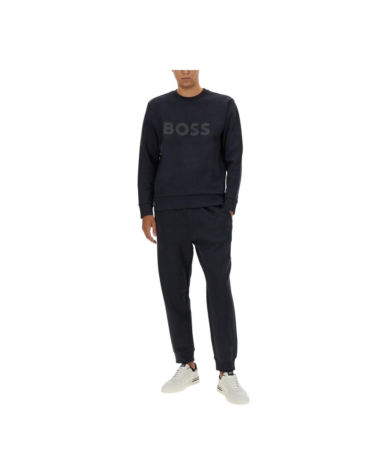 Hugo Boss Sweatshirt With Logo - Blue