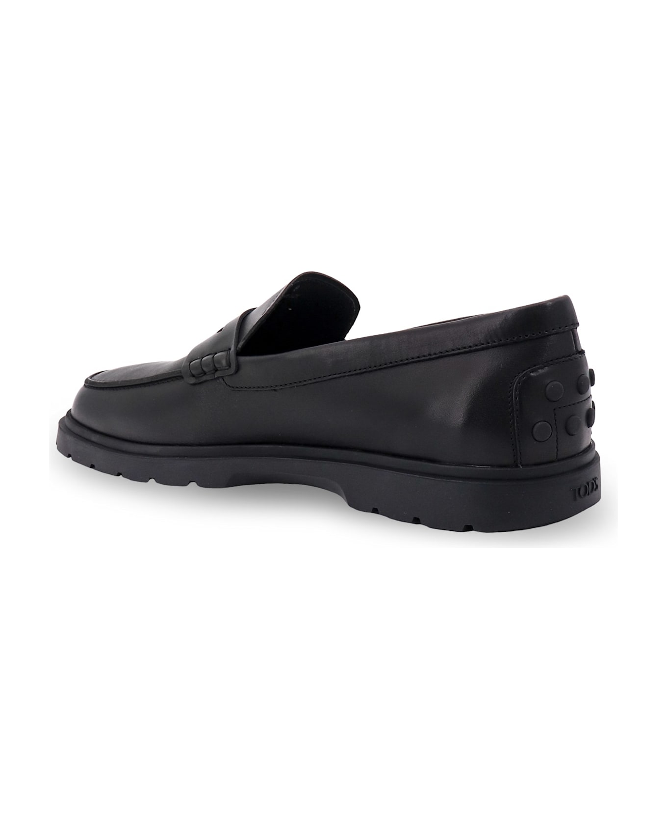 Tod's Leather Loafers - Black