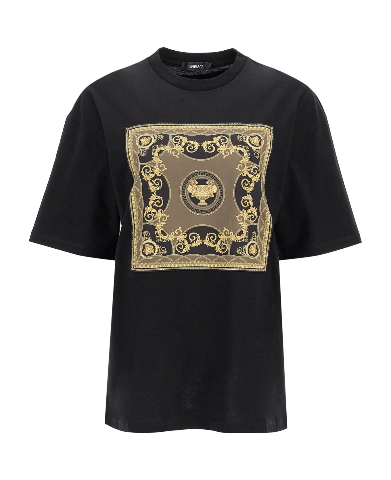 Versace 'oversized T-shirt - The - BLACK+MULTICOLOR (Black)