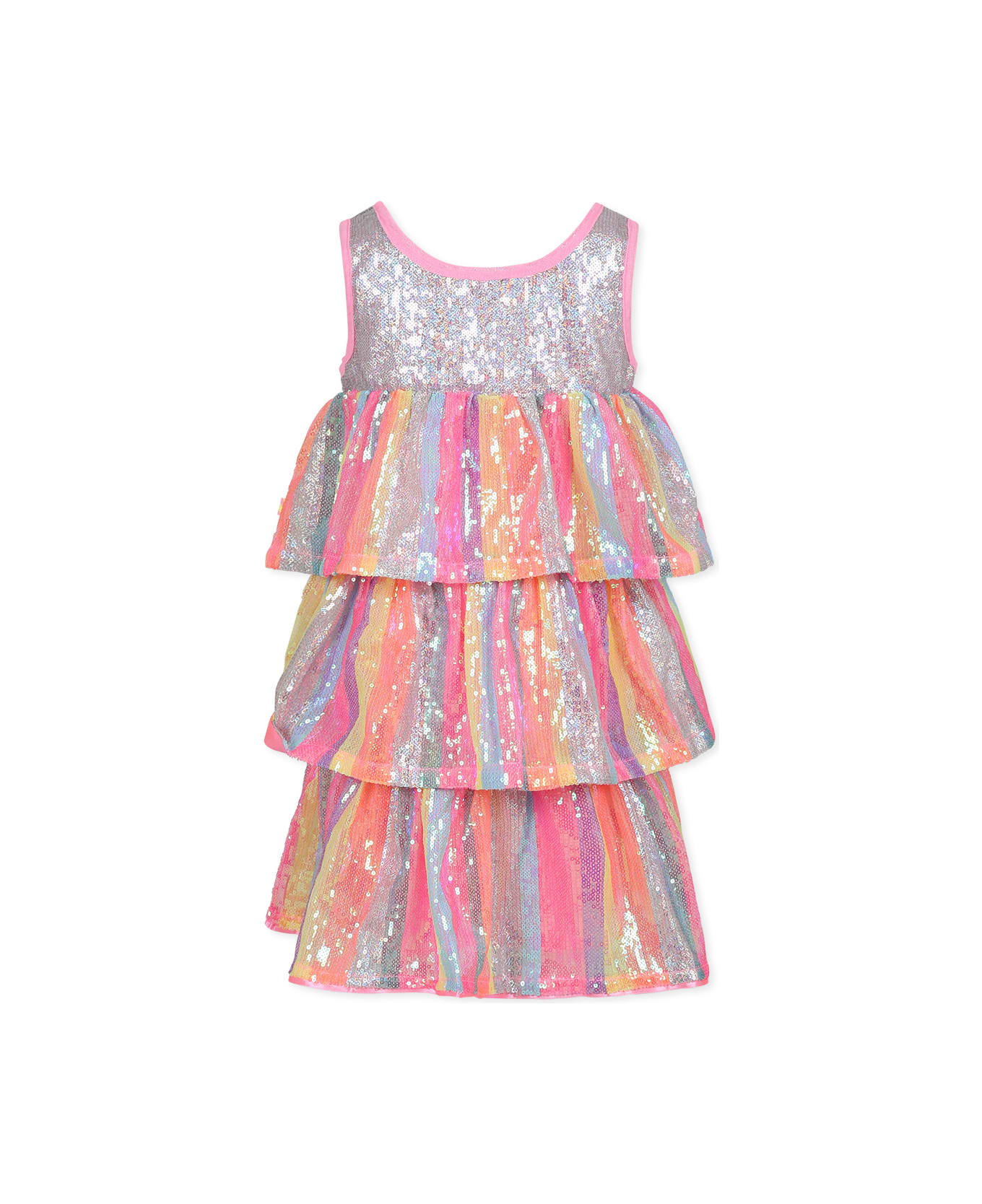 Billieblush Multicolor Dress For Girl With Sequins - Multicolor