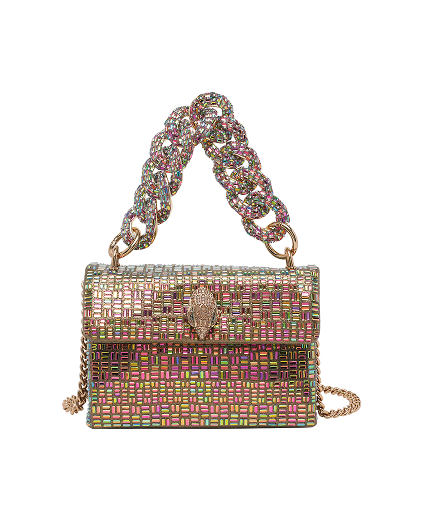 Kurt Geiger Mini Kensington Chain Handbag - Golden