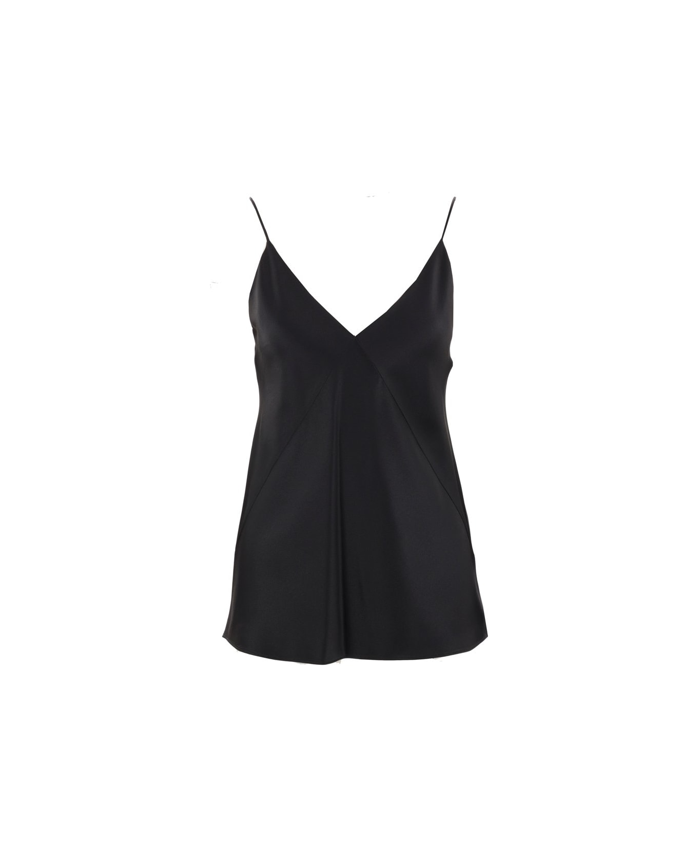 Max Mara Metello Vneck Sleeveless Top - BLACK