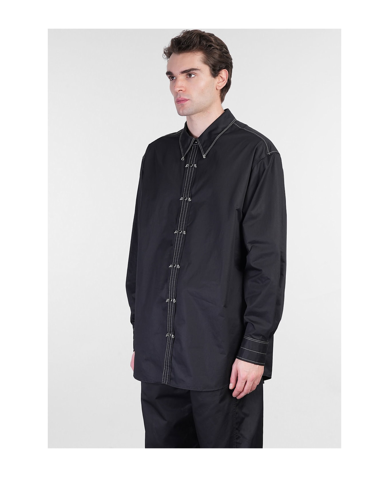 Lemaire Shirt In Black Cotton - black