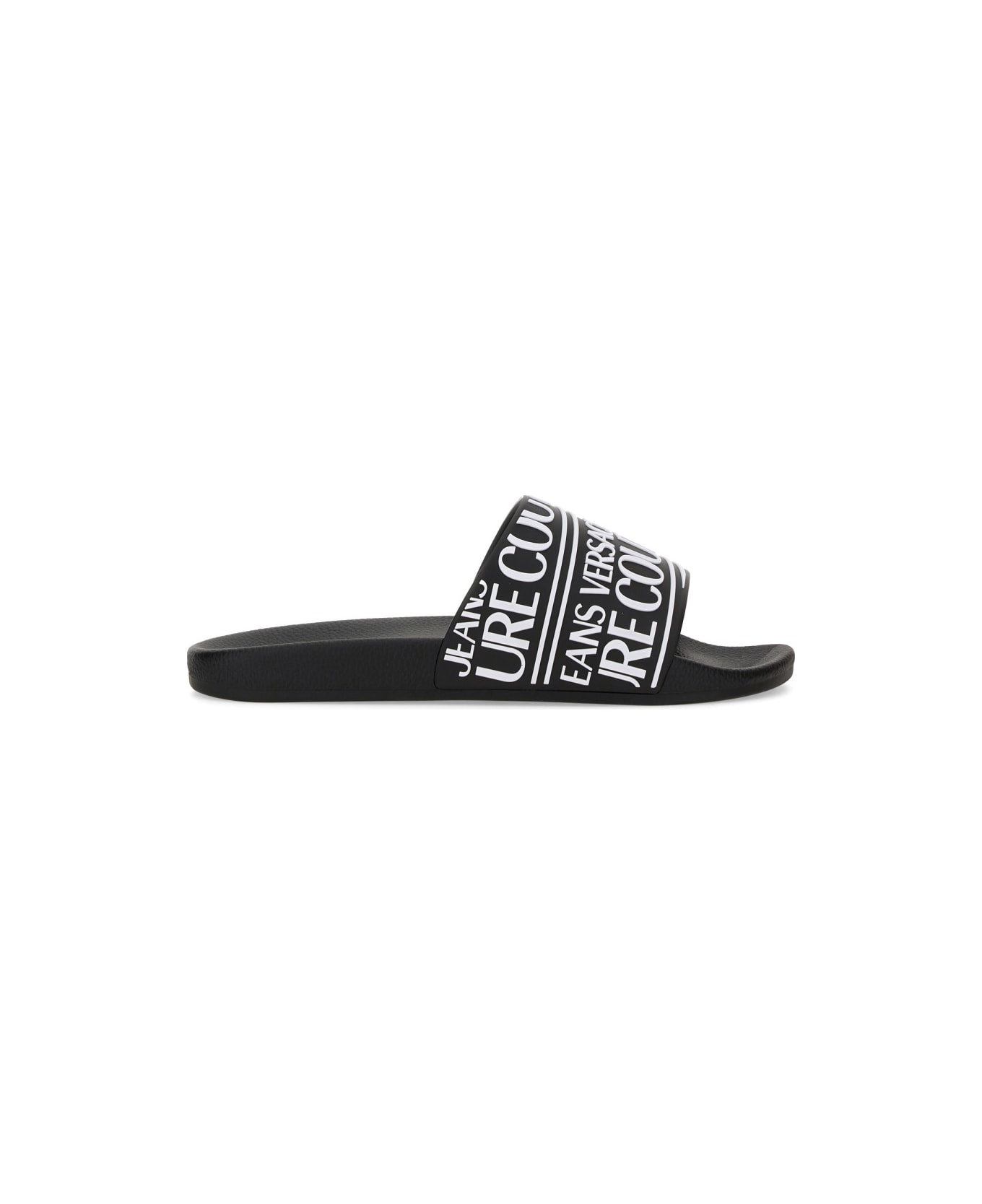 Versace Jeans Couture Sandal With Logo - BLACK その他各種シューズ