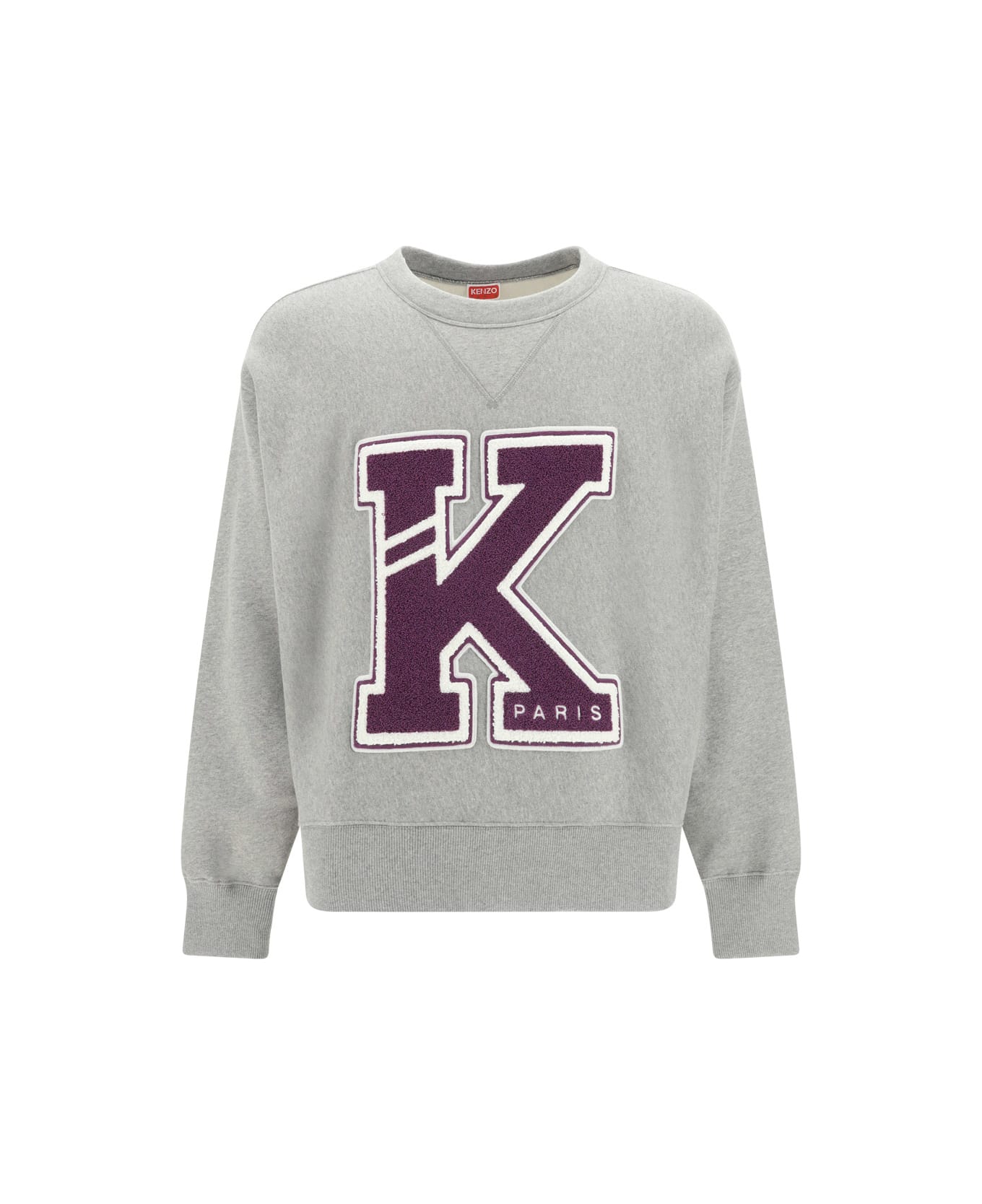 Kenzo Cotton Varsity Sweatshirt - grey