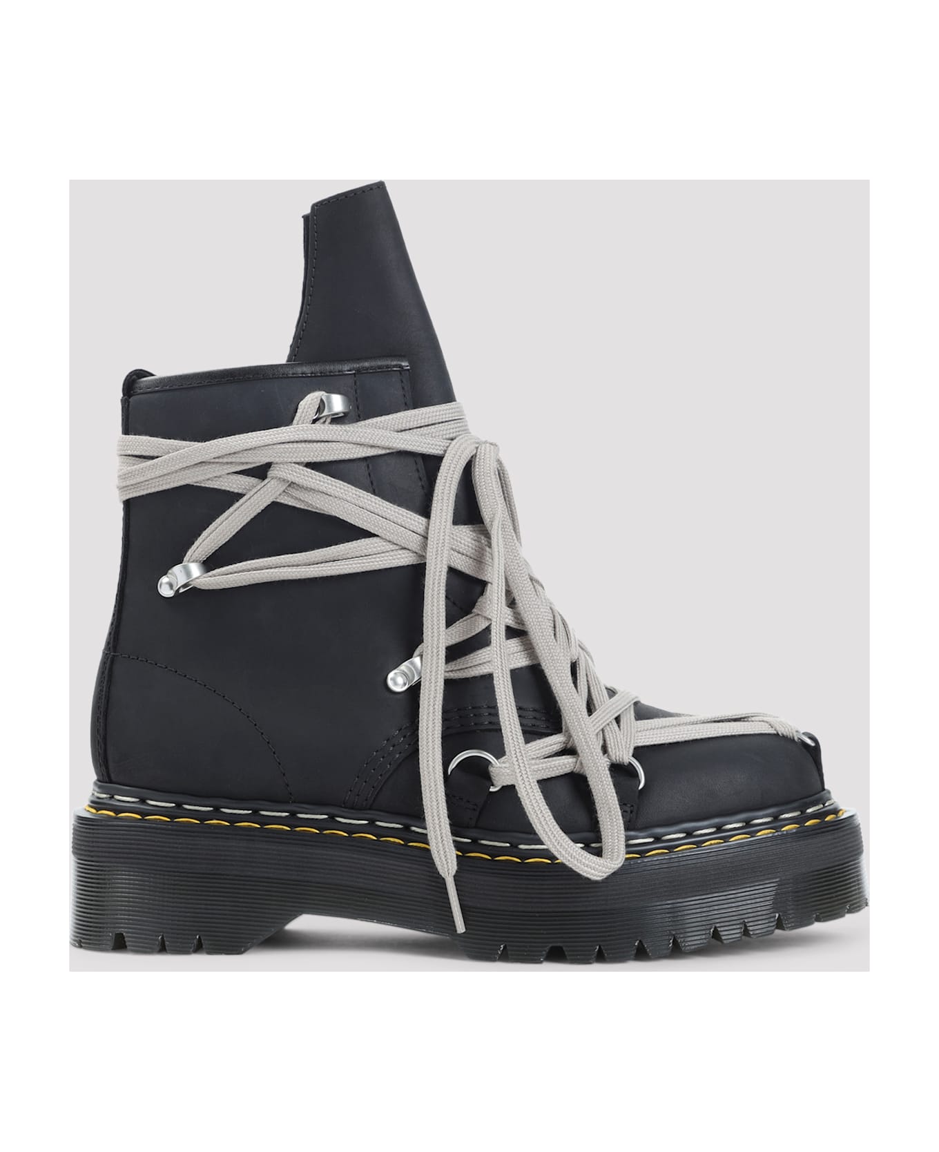 Rick Owens x Dr. Martens Leather Boots - Black