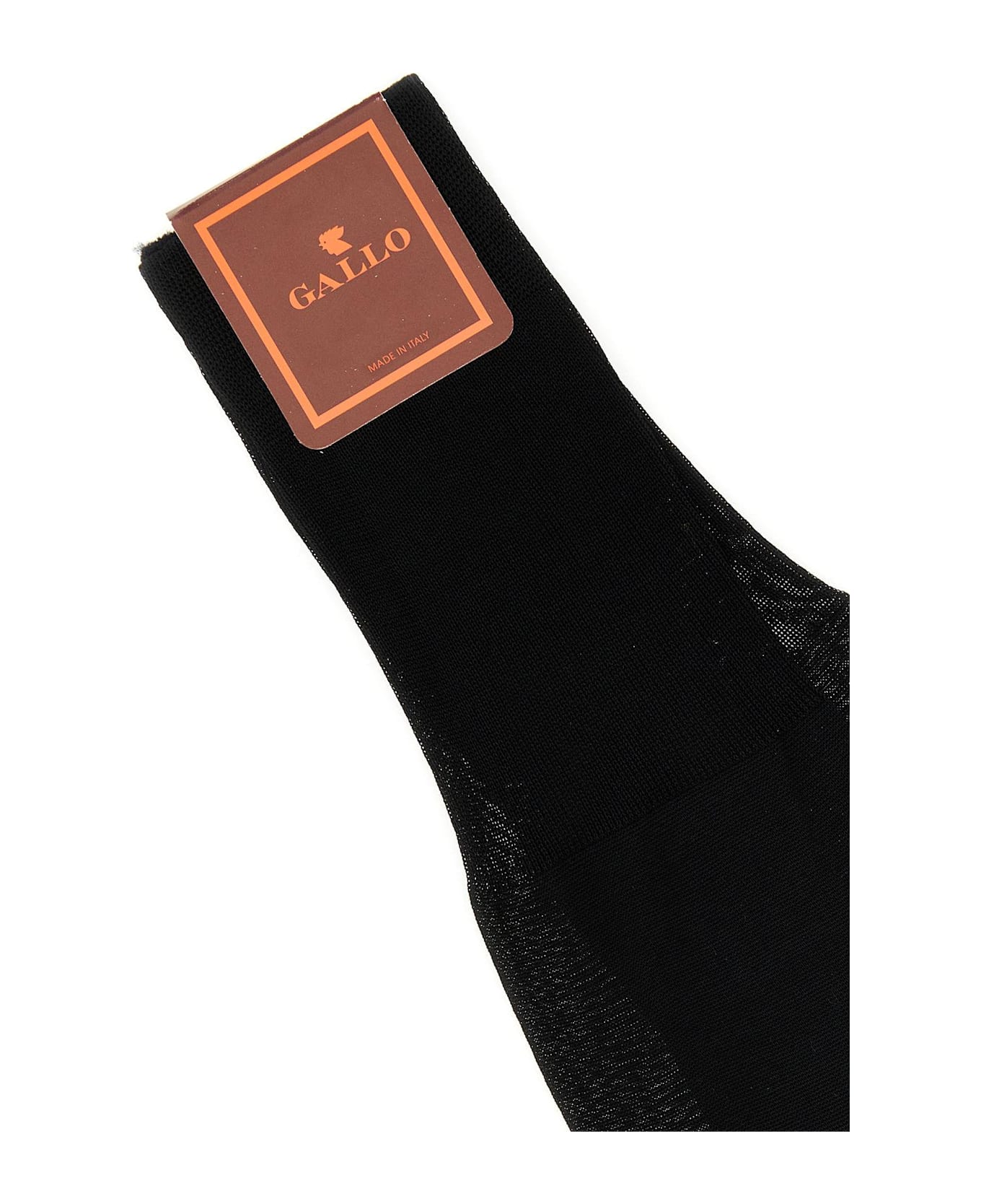 Gallo Black Cotton Socks Gallo - MULTICOLOR