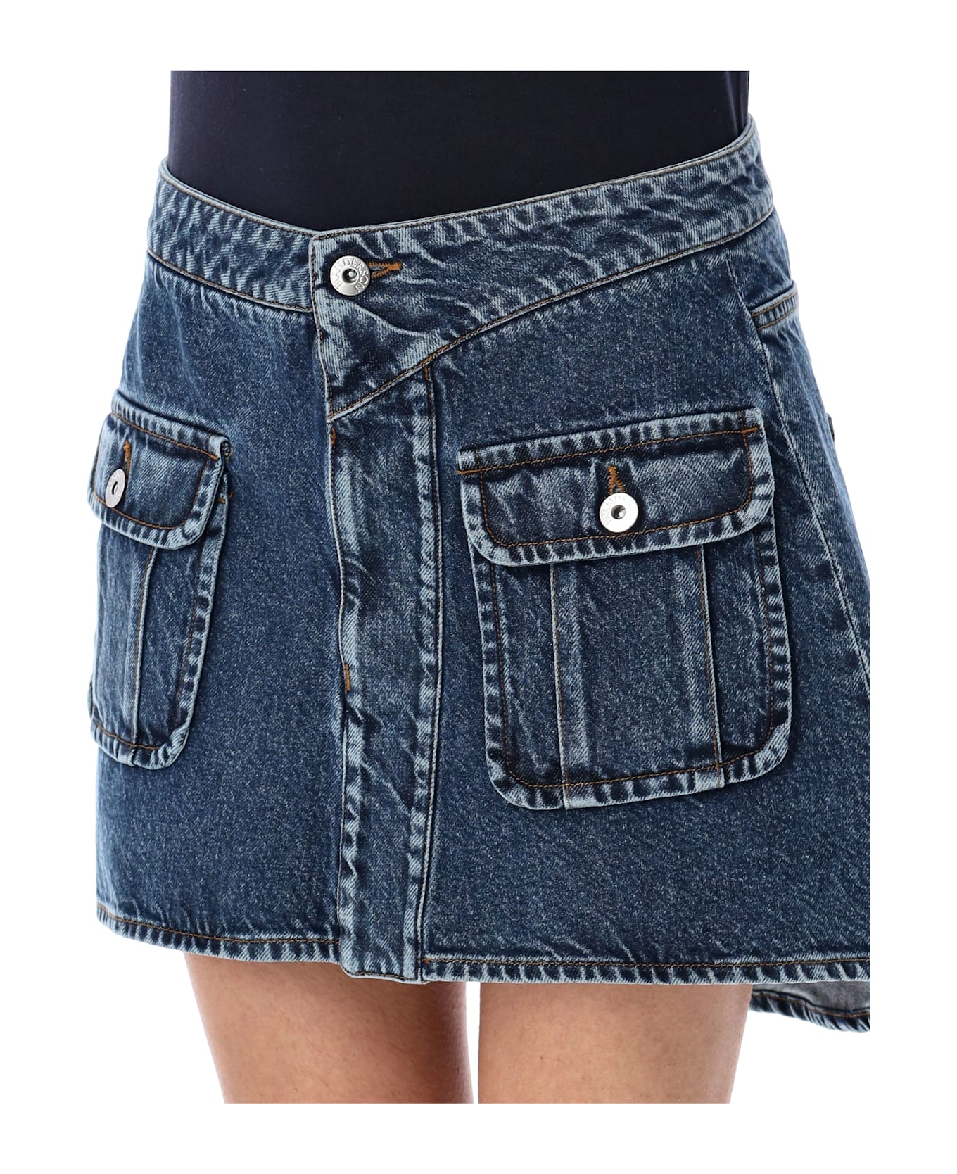 J.W. Anderson Blue Denim Miniskirt - Mid Blue